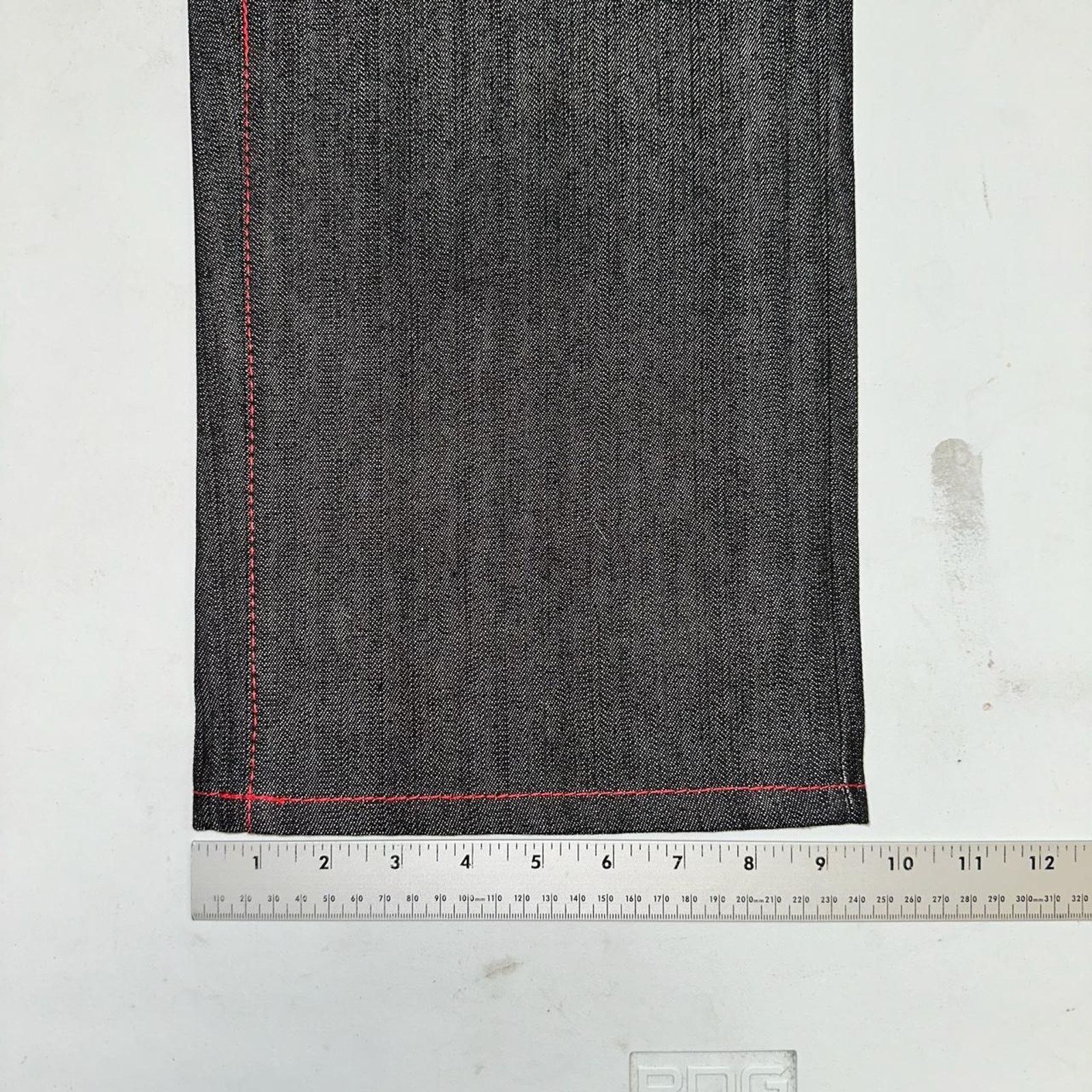 Vintage Vintage baggy y2k noiz black raw denim embroidered design Size US 34 / EU 50 - 6 Thumbnail