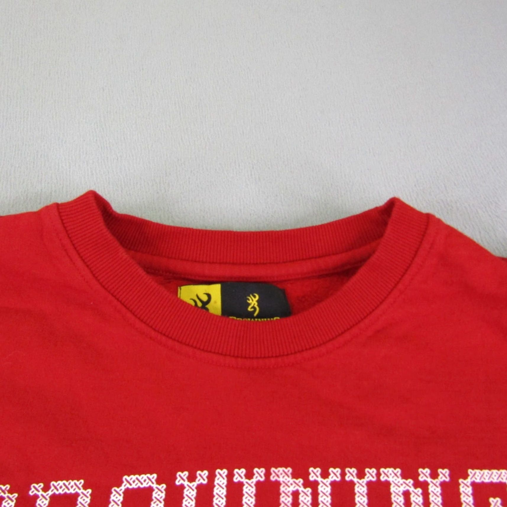 Vintage Browning Mens Sweatshirt XL Red Graphic Print Holiday Crewneck Pullover Outdoor Christmas Size US XL / EU 56 / 4 - 2 Thumbnail