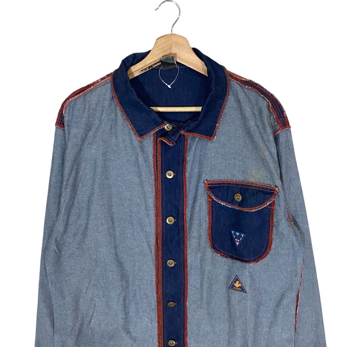 Mickey Mouse × Vintage VINTAGES MICKEY POPPINS SELVEDGE DENIM JACKET Size US M / EU 48-50 / 2 - 4 Thumbnail