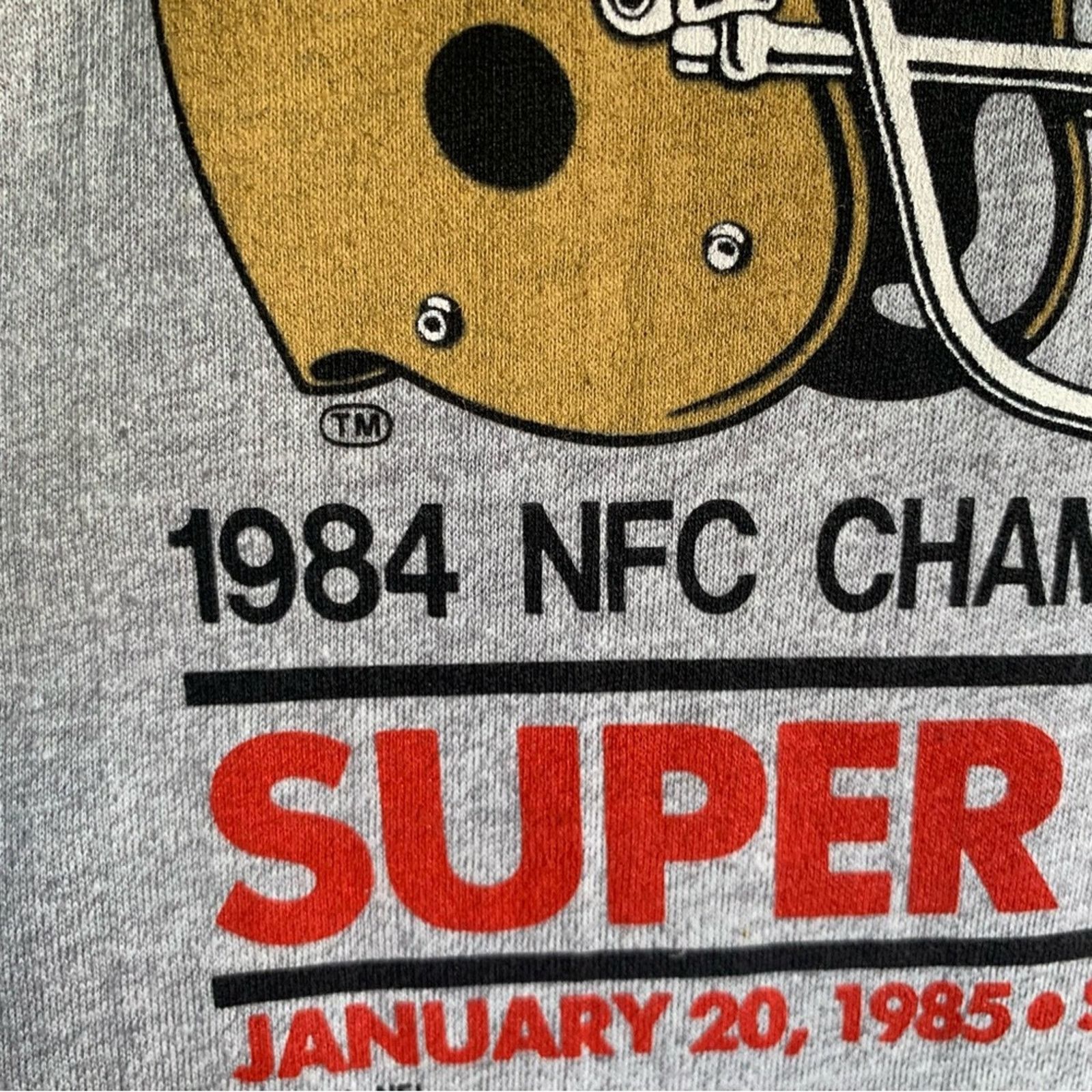 Other NFL Screen Stars Vintage 1985 Super Bowl Shirt Size Large Size US L / EU 52-54 / 3 - 8 Thumbnail