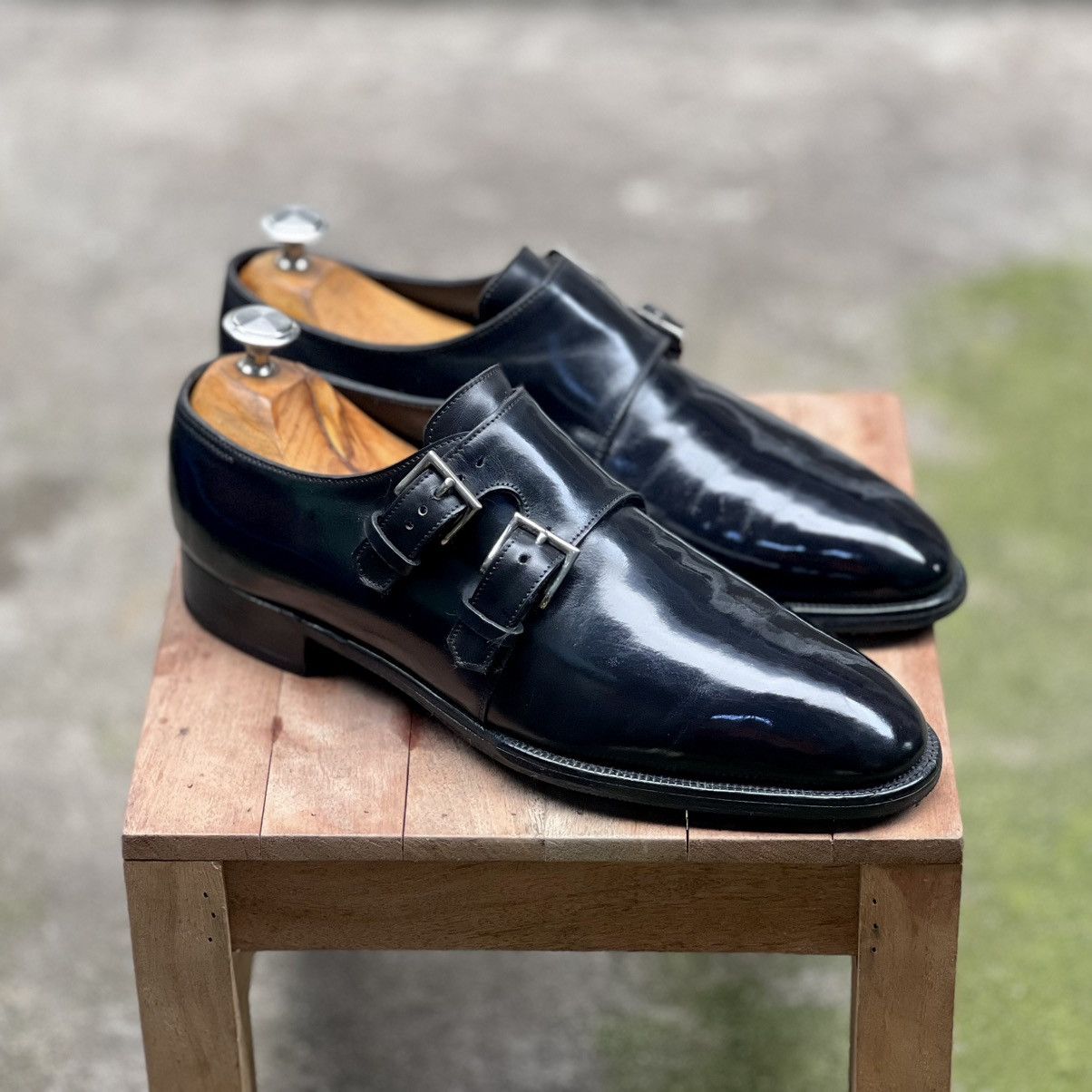 John Lobb John Lobb "Naseby" Double Monk Strap Size US 8 / EU 41 - 2 Thumbnail