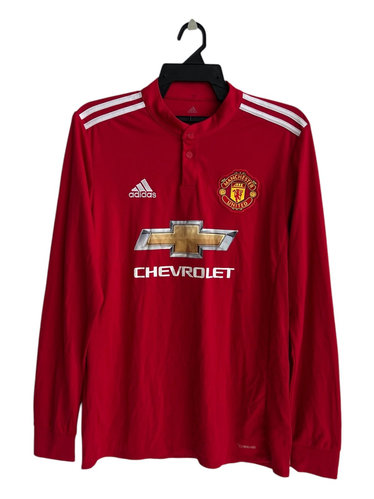 Adidas 2017-18 Adidas MU Paul Pogba #6 Player Issue Home LS Jersey Size US M / EU 48-50 / 2 - 1 Thumbnail