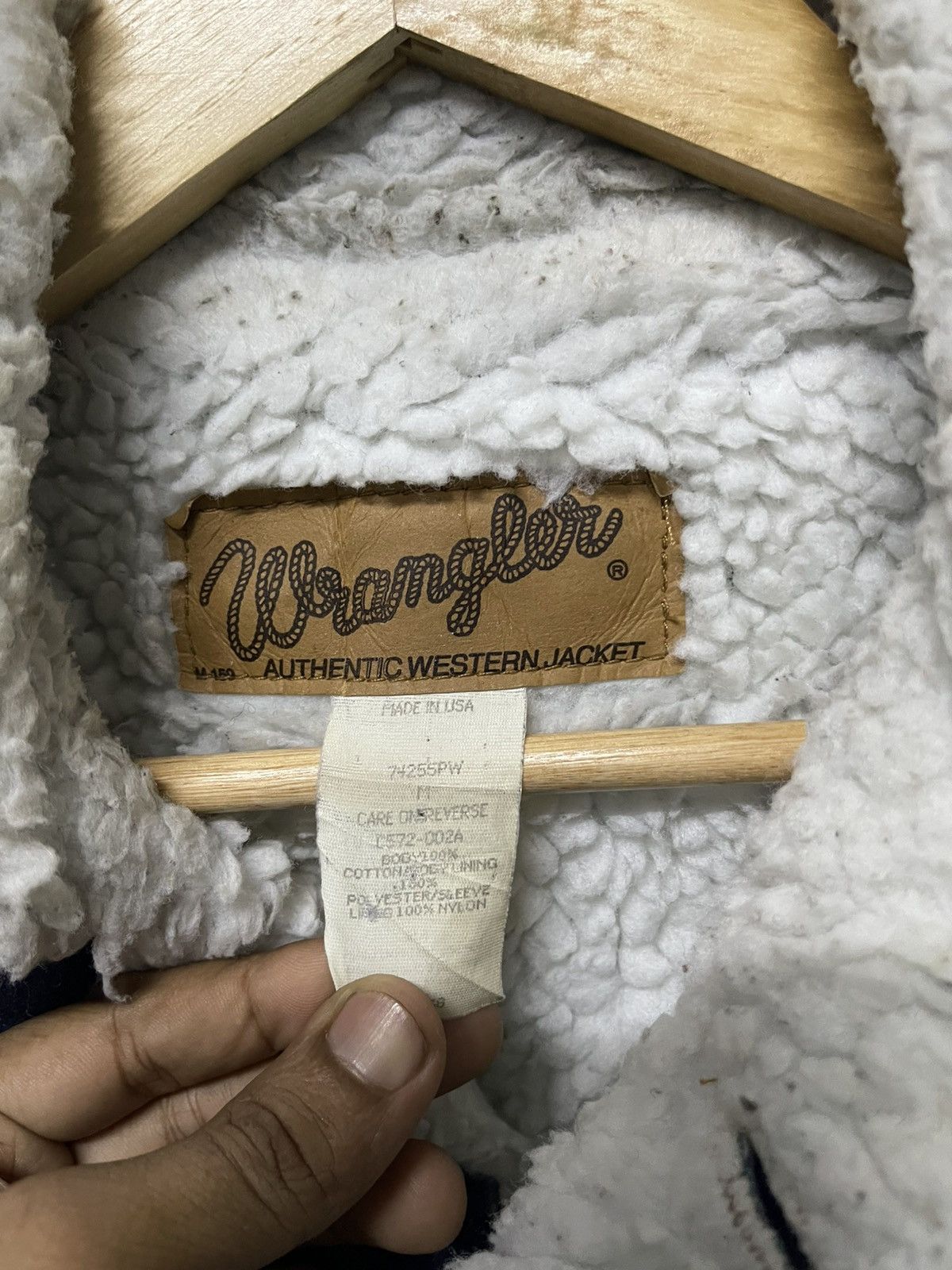 Wrangler 80s WRANGLER SHERPA FLEECE WESTERN DENIM JACKET RARE Size US M / EU 48-50 / 2 - 13 Thumbnail