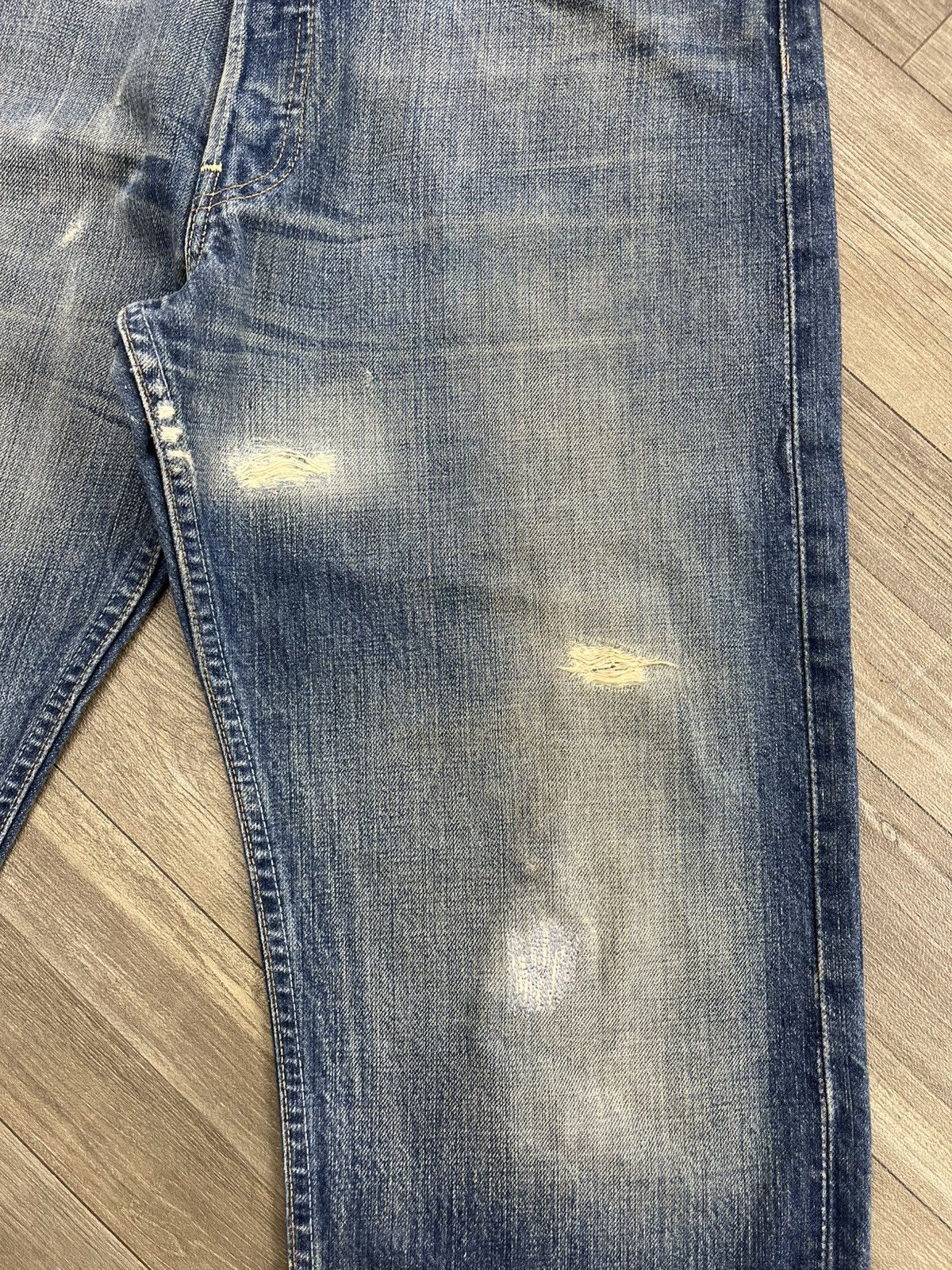 Levi's Vintage Clothing 🇹🇷1990s Vintage Levis 501 Distressed 34x30 Straight Leg Jeans Size US 34 / EU 50 - 6 Thumbnail
