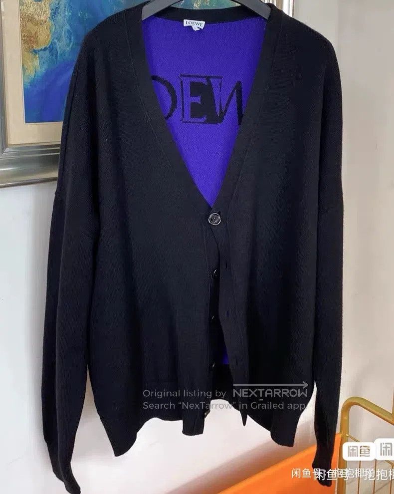Loewe Loewe Wool knitted cardigan jacket Size US M / EU 48-50 / 2 - 1 Thumbnail