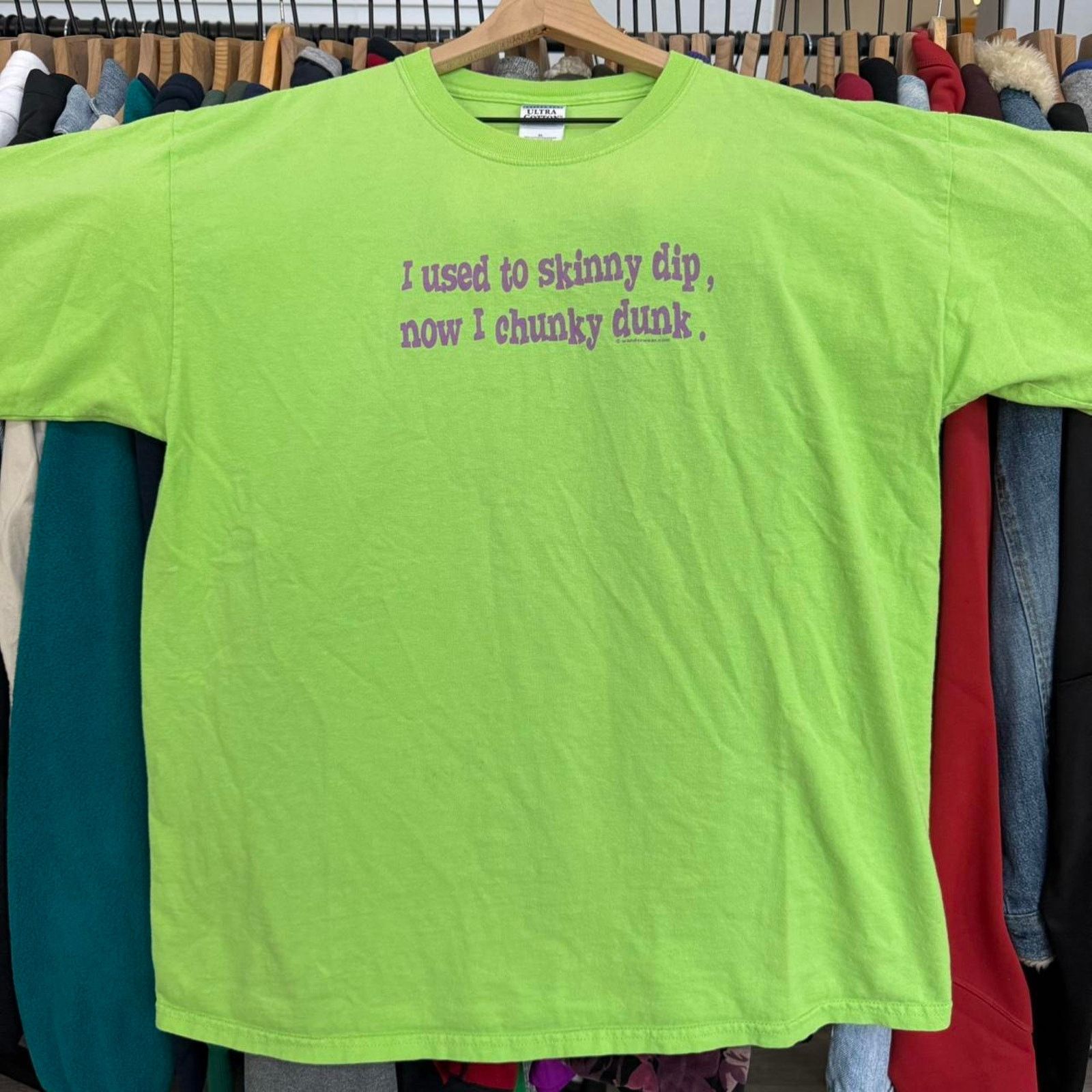 Other Vintage Y2K Chunky Dunky Funny Tee Green Size US XL / EU 56 / 4 - 2 Thumbnail
