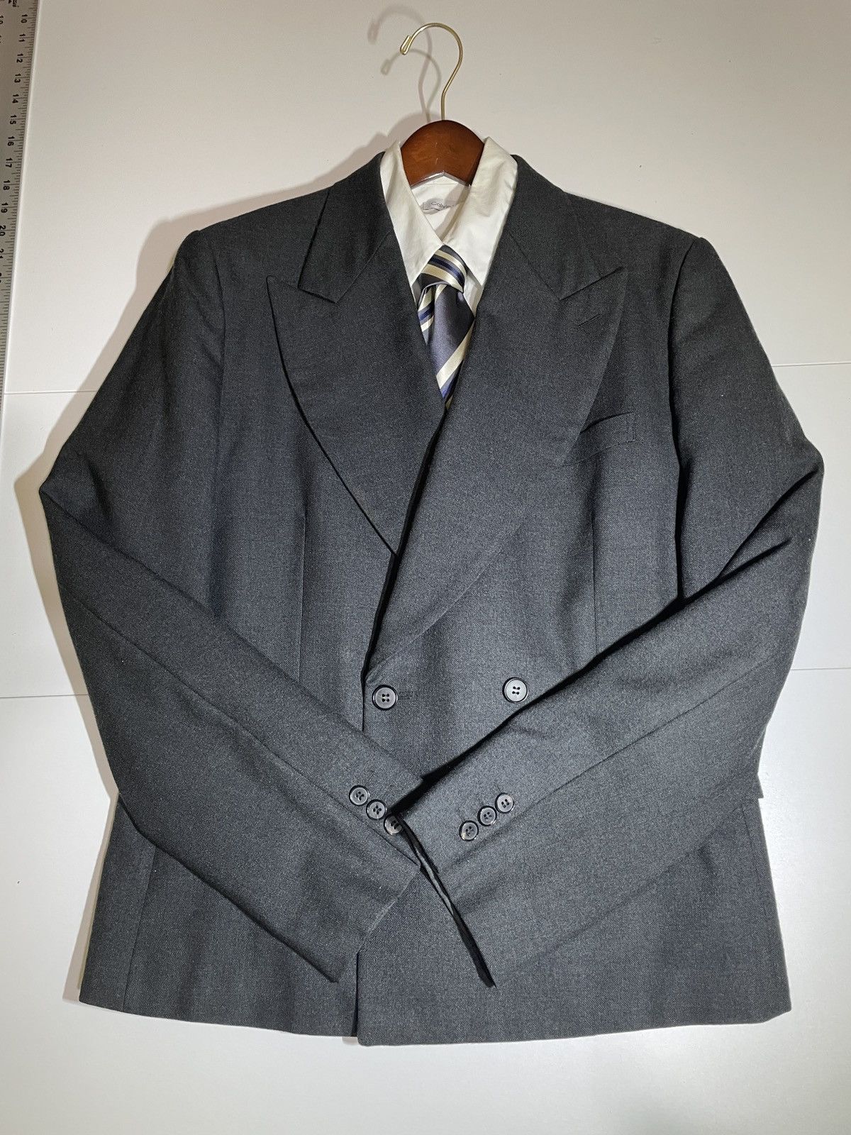 Comme des Garcons Homme Plus × Japanese Brand Comme des Garçons Homme Plus Double Breasted Jacket Size 40R - 3 Thumbnail