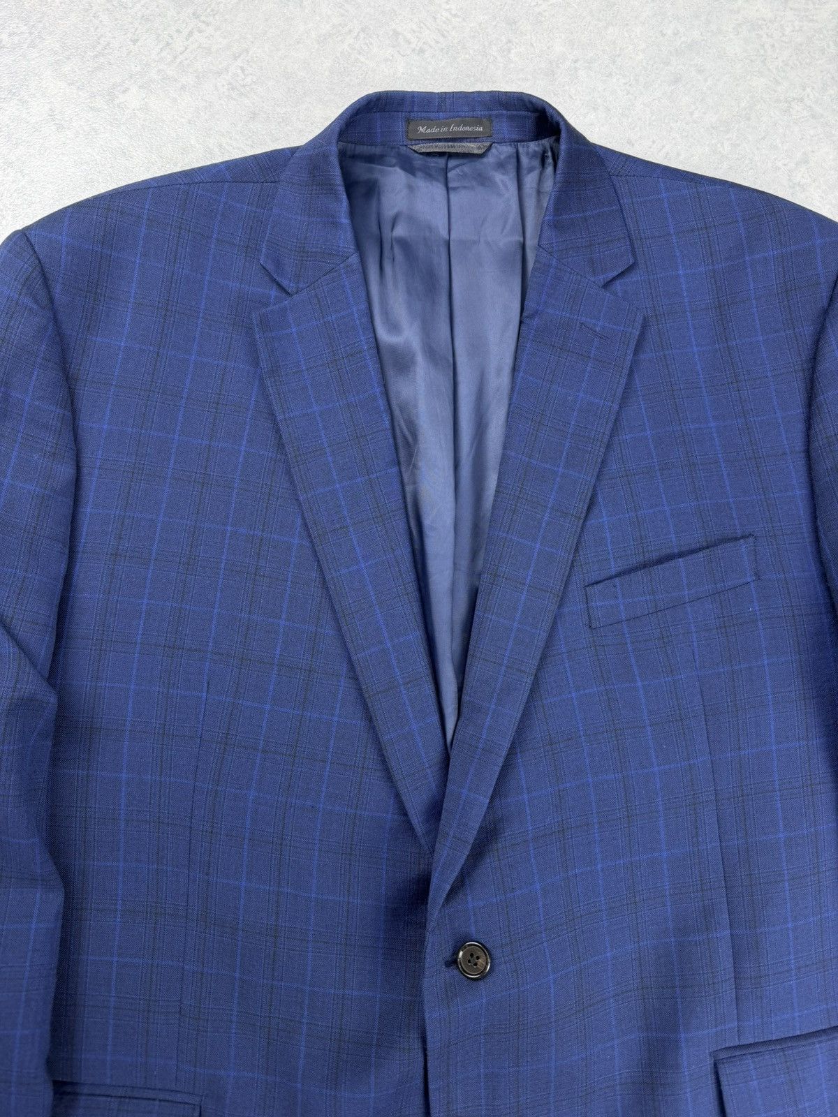 Ralph Lauren Ralph Lauren Blue Check Wool Blazer 48R Mens Sport Coat Size 48R - 7 Thumbnail