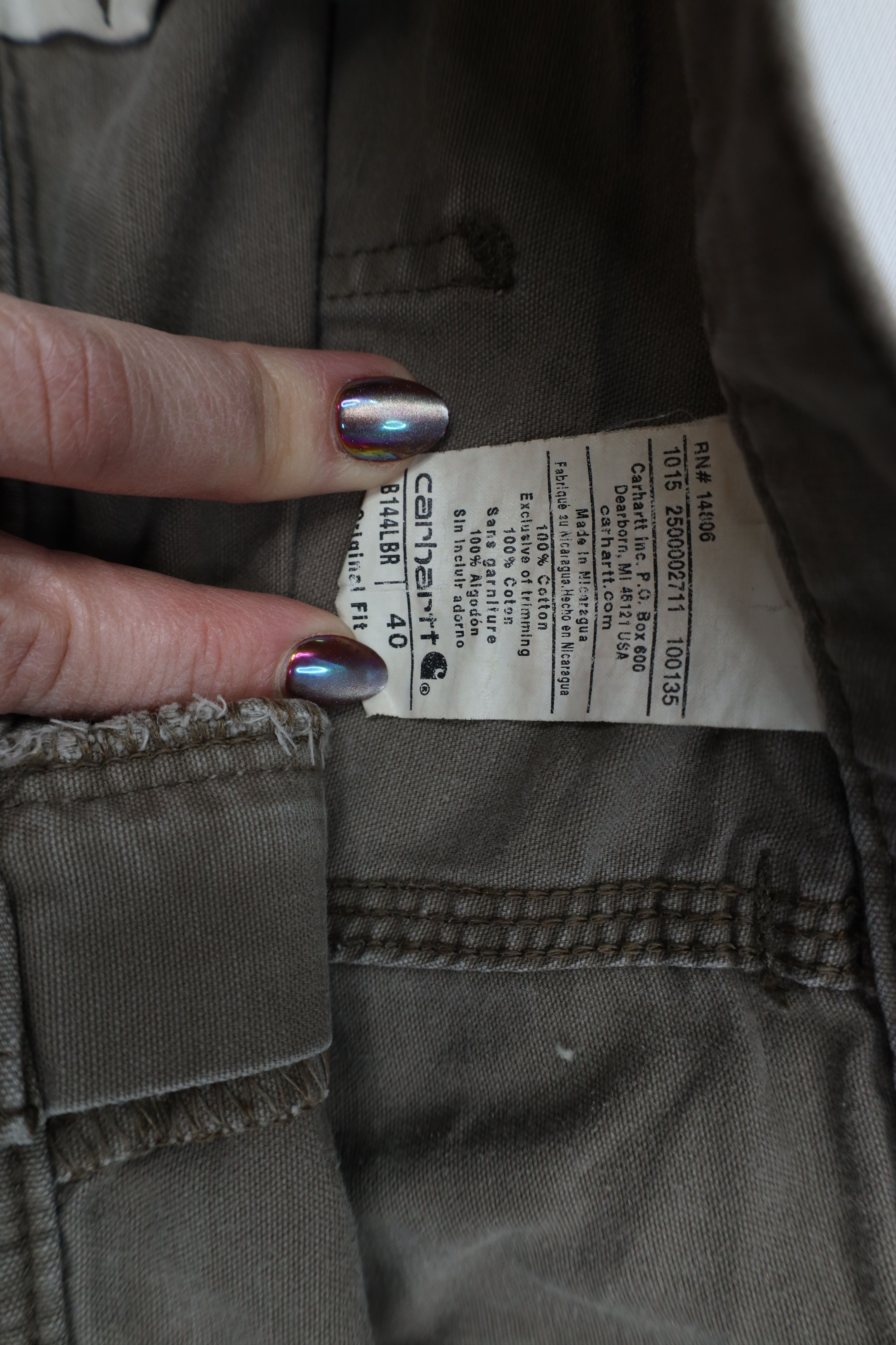 Carhartt Vintage Y2K Carhartt Above Knee Dungaree Shorts Light Brown Size US 40 / EU 56 - 9 Thumbnail