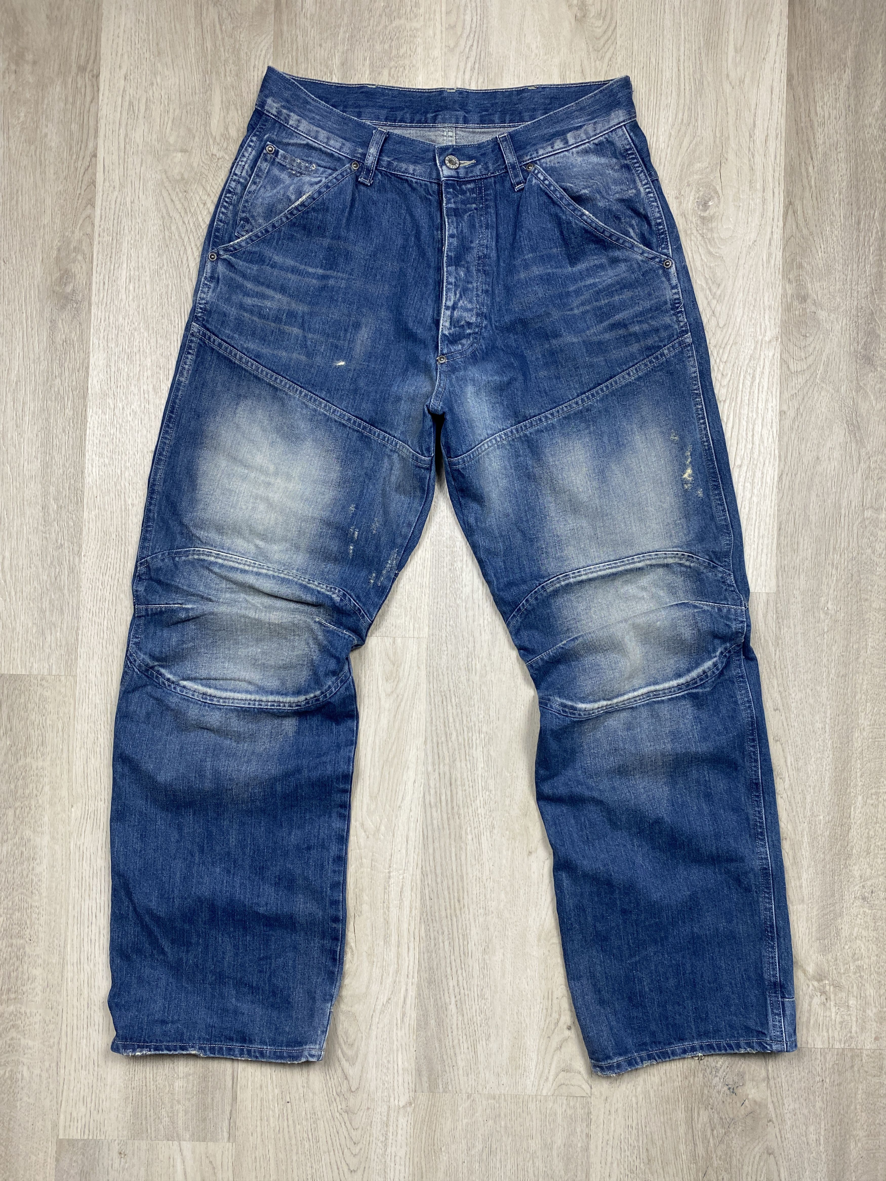 G-Star G Star Raw 5620 Vintage Denim Double Knee Pants Loose Jeans Size US 32 / EU 48 - 1 Thumbnail