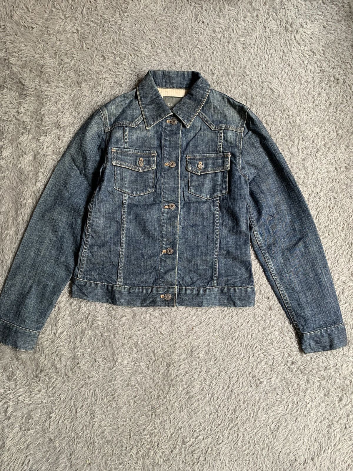 Designer × Japanese Brand × Vintage K.T Kiyoko Takase Trucker Denim Selvedge Jacket Size S / US 4 / IT 40 - 1 Thumbnail