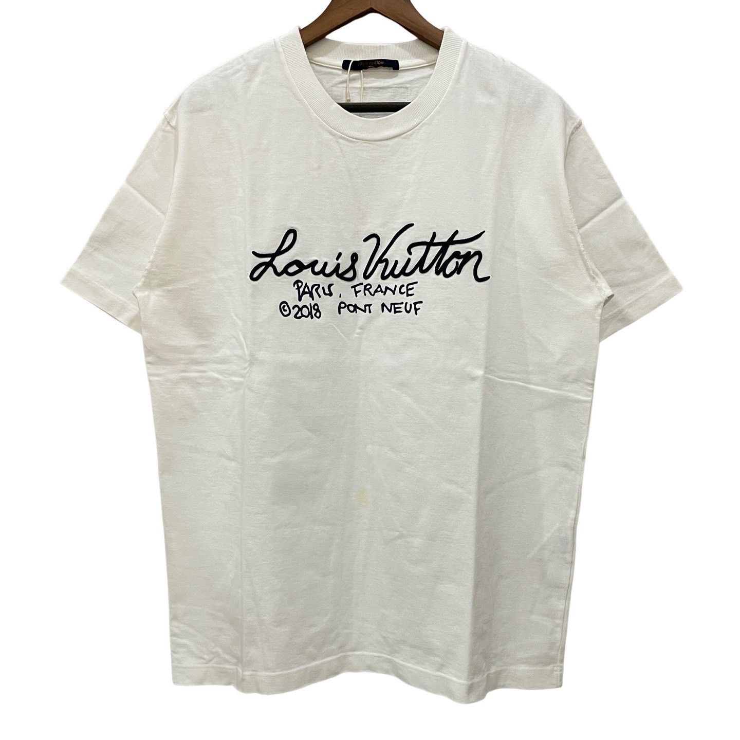 Louis Vuitton Louis Vuitton Signature Script T-Shirt XL Size US XL / EU 56 / 4 - 1 Thumbnail