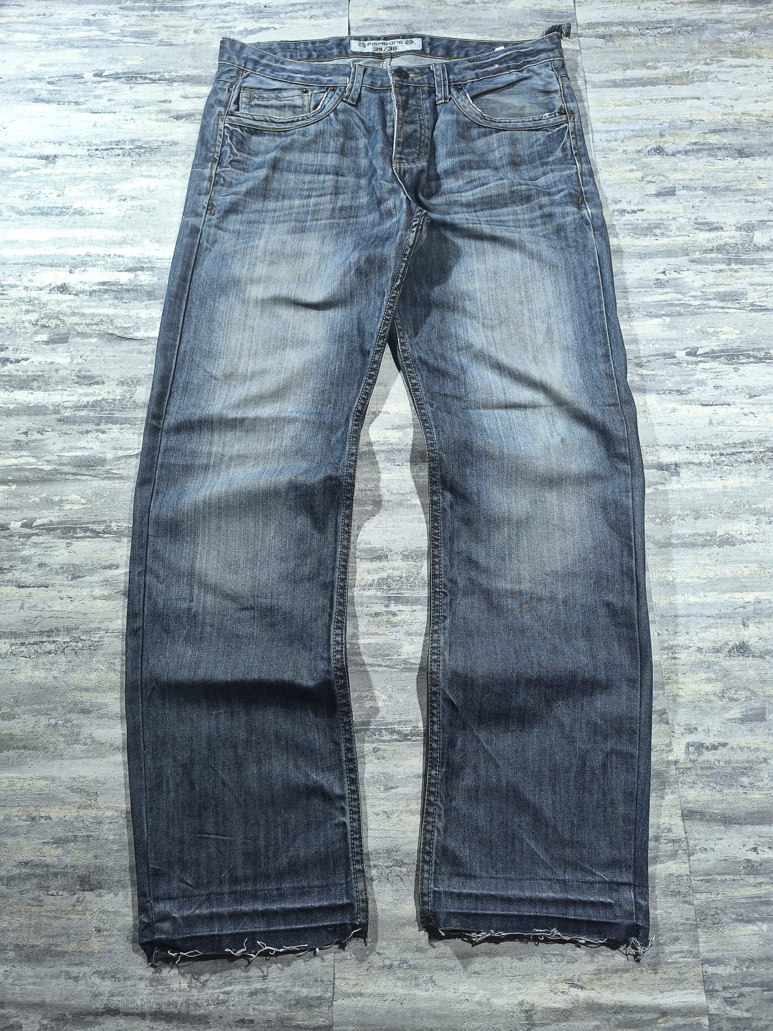 Other Fishbone Y2k Grunge Jeans Unhemmed Distressed Size US 36 / EU 52 - 10 Thumbnail