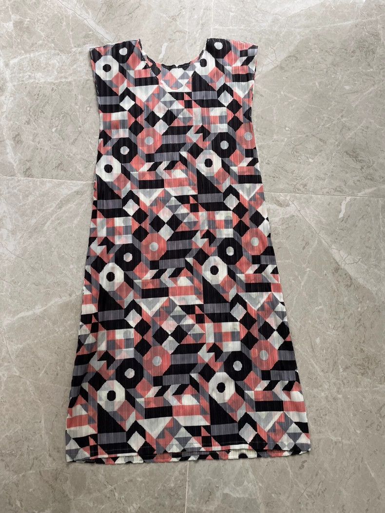 Issey Miyake Issey Miyake size:3 Black and pink geometric mixed-color d Size M / US 6-8 / IT 42-44 - 5 Thumbnail
