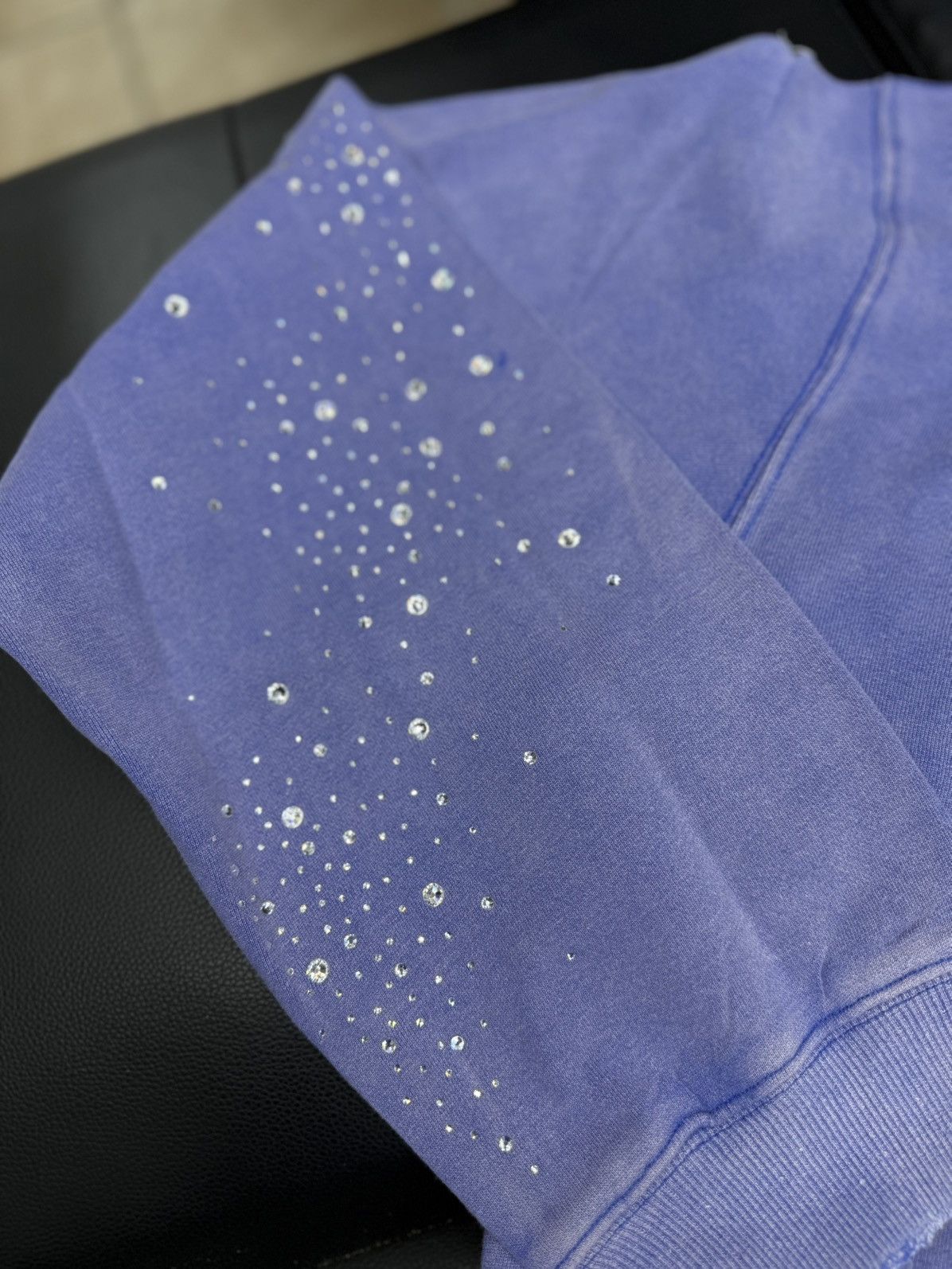 Vale Valley Hoodie Stone Zip Up Blue Crystals Size XXL (NEW) Size US XXL / EU 58 / 5 - 8 Thumbnail
