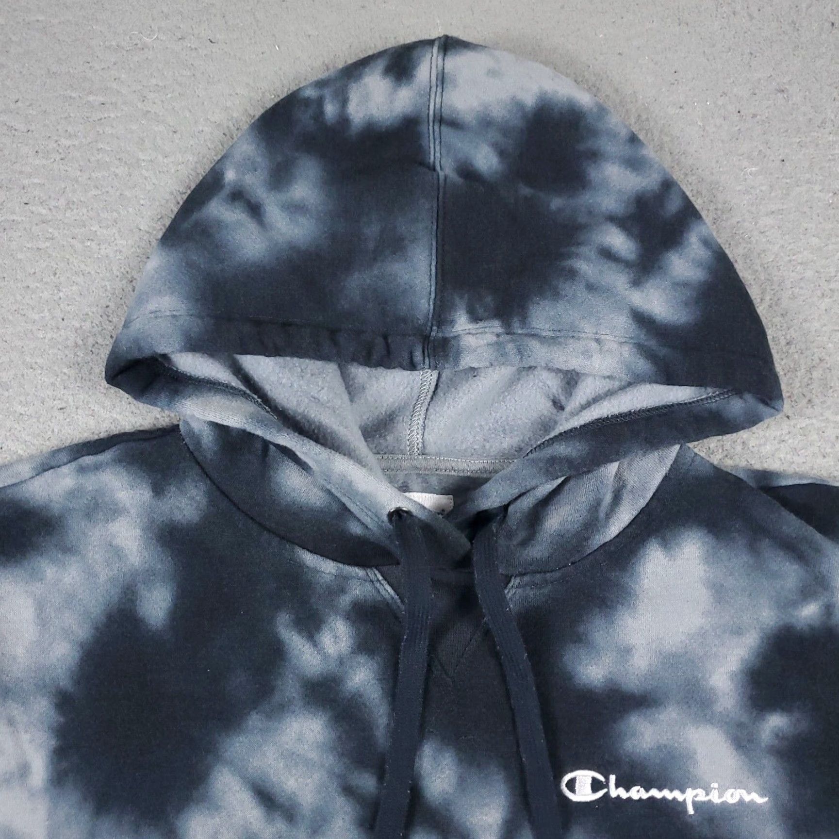 Champion VINTAGE Champion Women’s Hoodie Pullover Fall Gray Fleece Casua l Sweatshirt Large Size L / US 10 / IT 46 - 3 Thumbnail