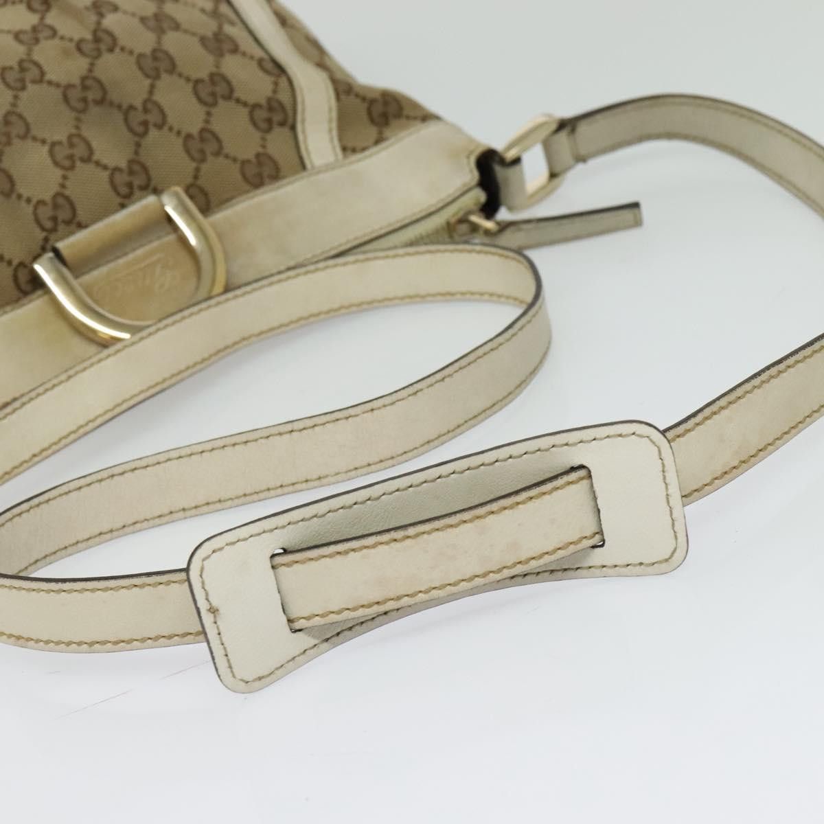 Gucci GUCCI GG Canvas Abbey Shoulder Bag Beige Gold Size ONE SIZE - 7 Thumbnail