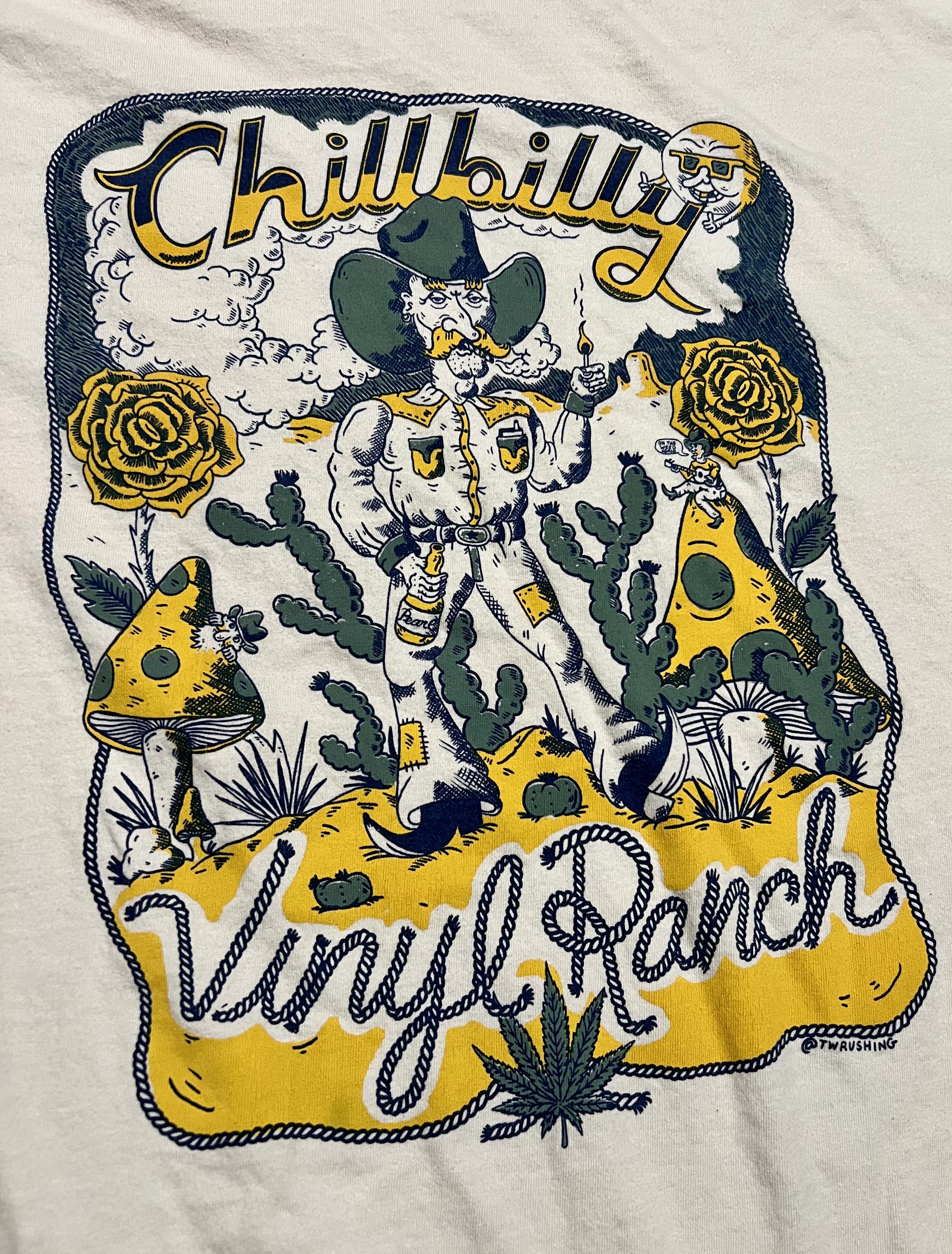 Other Chillbilly Vinyl Ranch Weed Stoner Mushrooms T-Shirt Size US XL / EU 56 / 4 - 2 Thumbnail