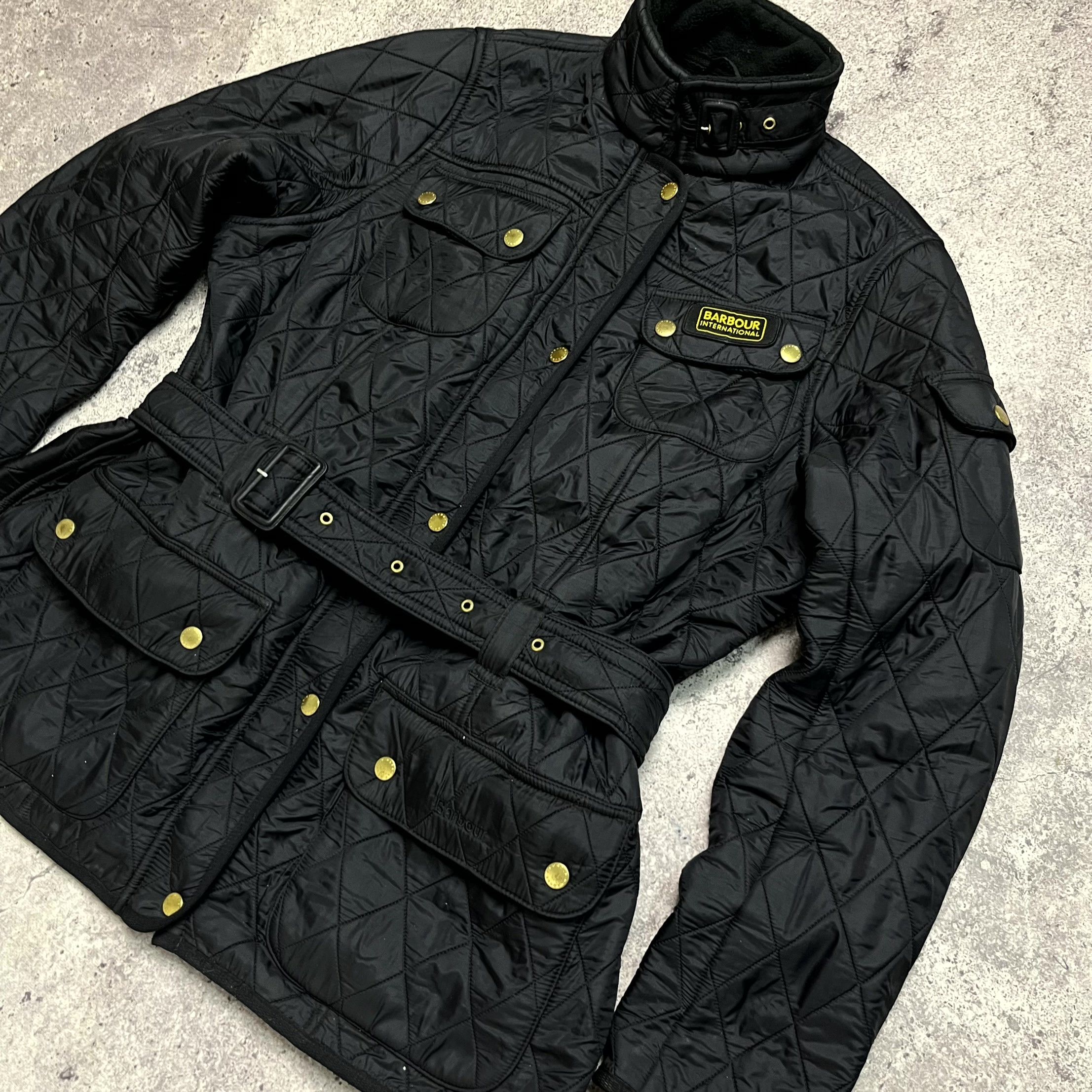 Barbour Barbour Quilted Womens Pockets Belted Jacket Size M EU 46 Size M / US 6-8 / IT 42-44 - 3 Thumbnail