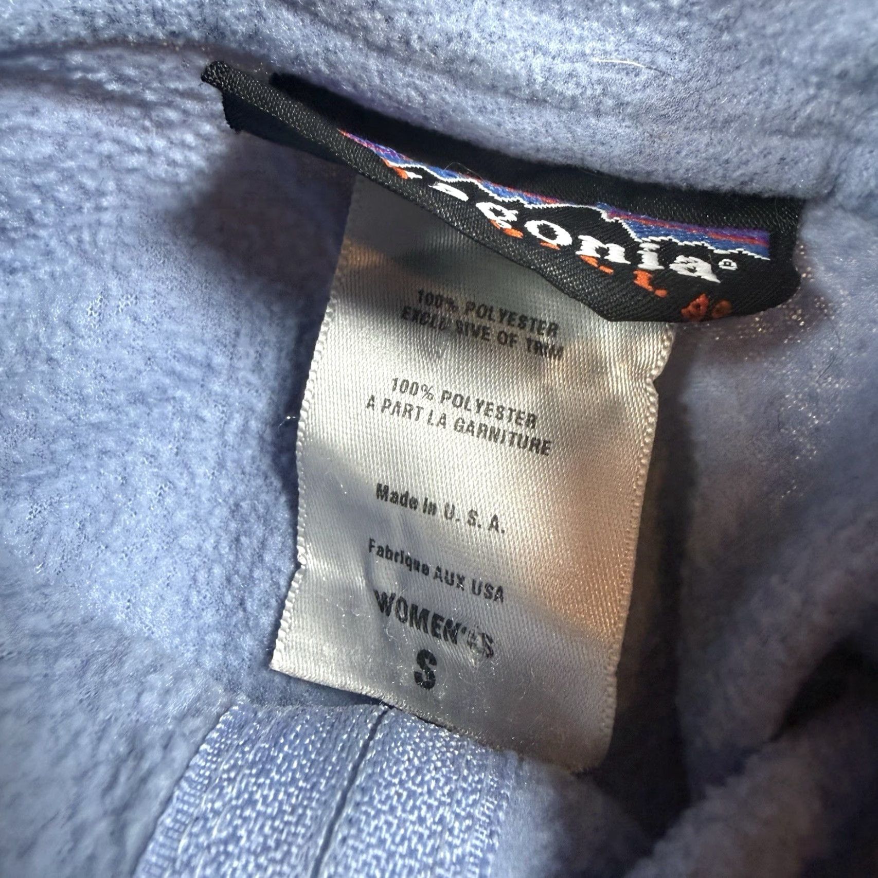 Patagonia VINTAGE Patagonia Synchilla Jacket 1/4 Zip Womens Small Blue 90s USA Made Size S / US 4 / IT 40 - 5 Thumbnail