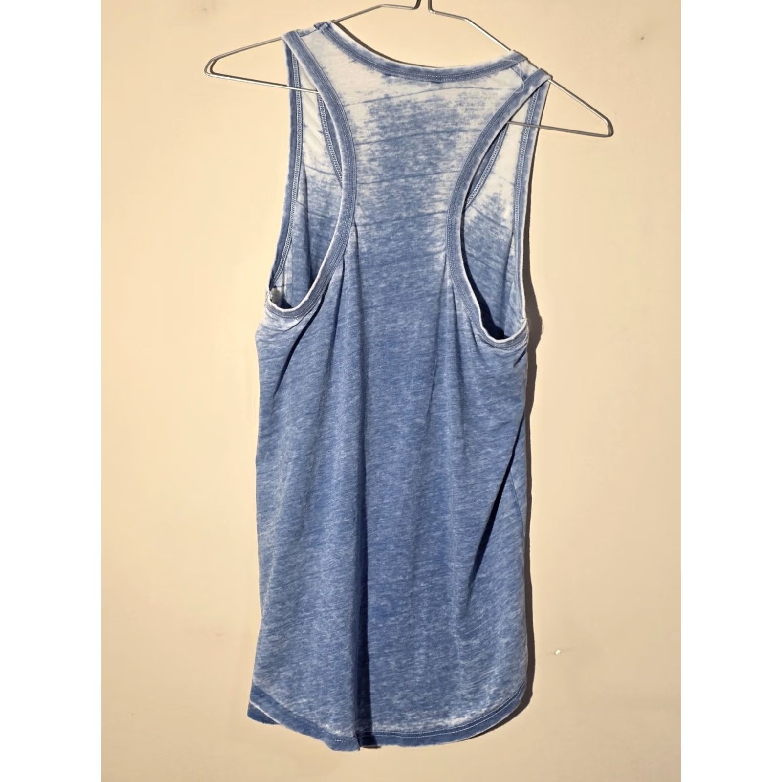 Vintage Tryst Tank Top Racerback Blue/White Tie Dyed Sleeveless Size S Women Tunic Relaxed Breathable Lightweight Size S / US 4 / IT 40 - 3 Thumbnail