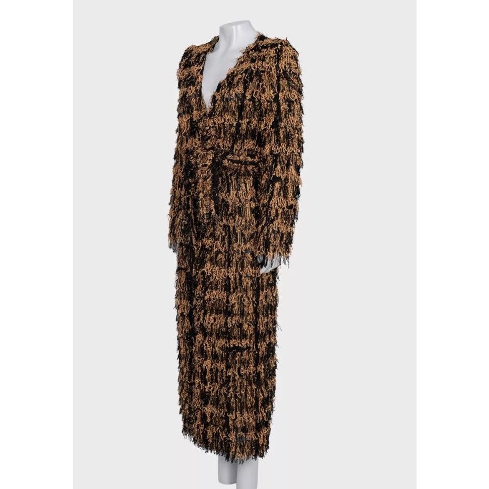 Balmain Balmain Long Black Cardigan with Luxurious Gold Fringe Sz.38 Size S / US 4 / IT 40 - 2 Thumbnail