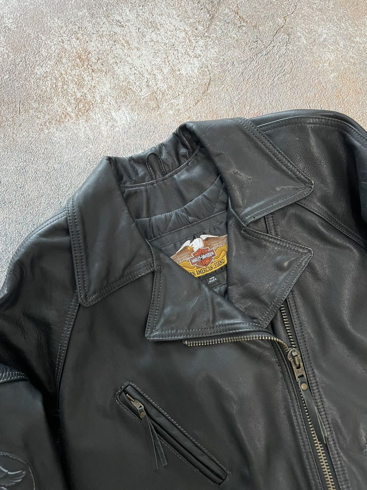 Harley Davidson Harley Davidson USA Harley Owners Group Leather Jacket Size M / US 6-8 / IT 42-44 - 4 Thumbnail