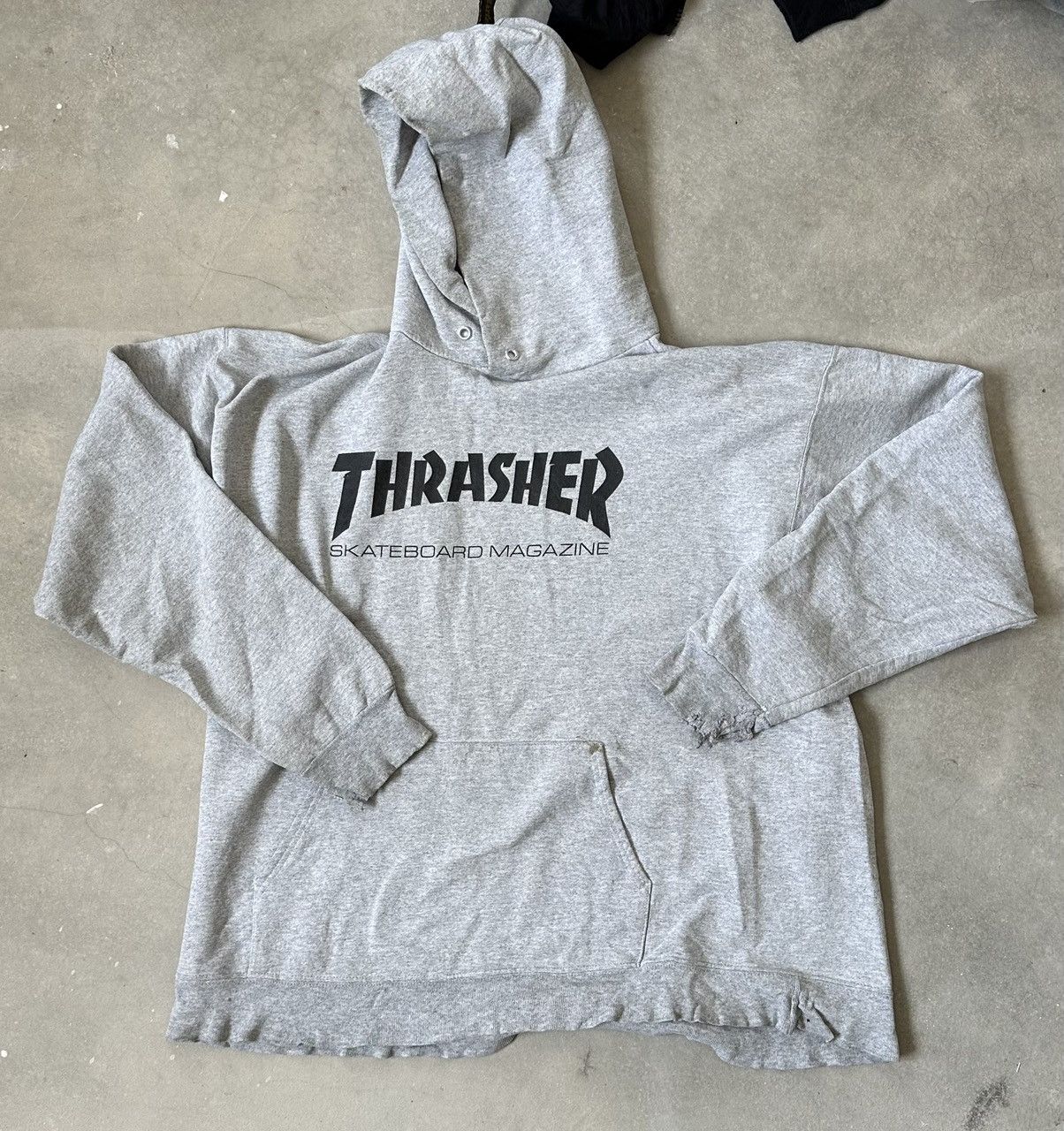 Thrasher VINTAGE THRASHER THRASED HOODIE Size US L / EU 52-54 / 3 - 1 Thumbnail