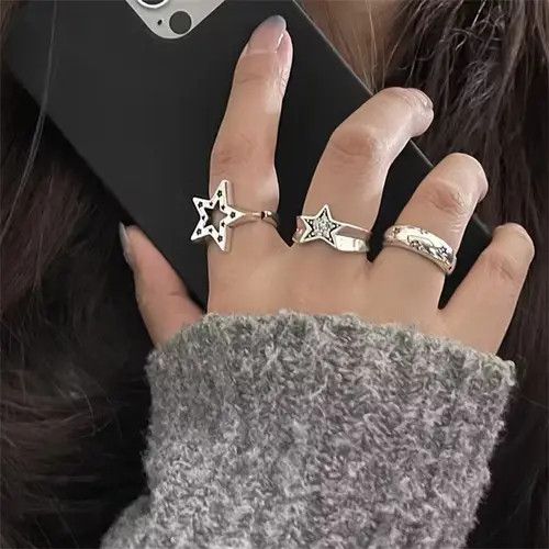 Jewelry × Vintage Combo 3pcs Ring Size ONE SIZE - 2 Thumbnail