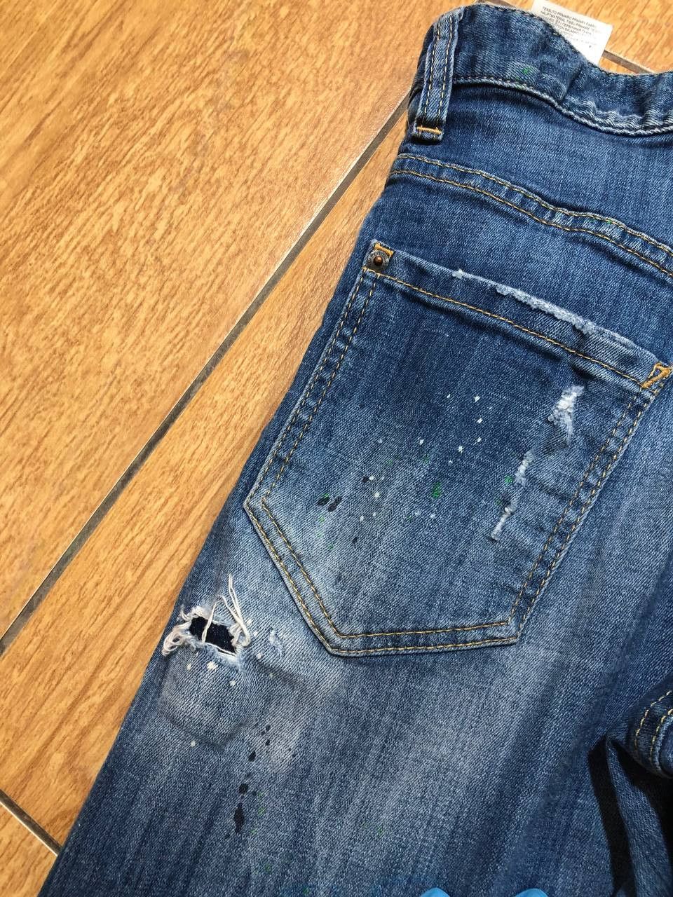 Dsquared2 Dsquared2 Jeans Slim Tapered Denim Distressed Paint Spots Size US 32 / EU 48 - 10 Thumbnail