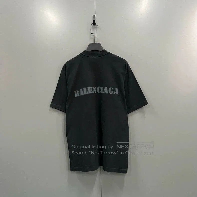 Balenciaga Balenciaga Black Front Logo Short Sleeve. Size US XS / EU 42 / 0 - 2 Thumbnail