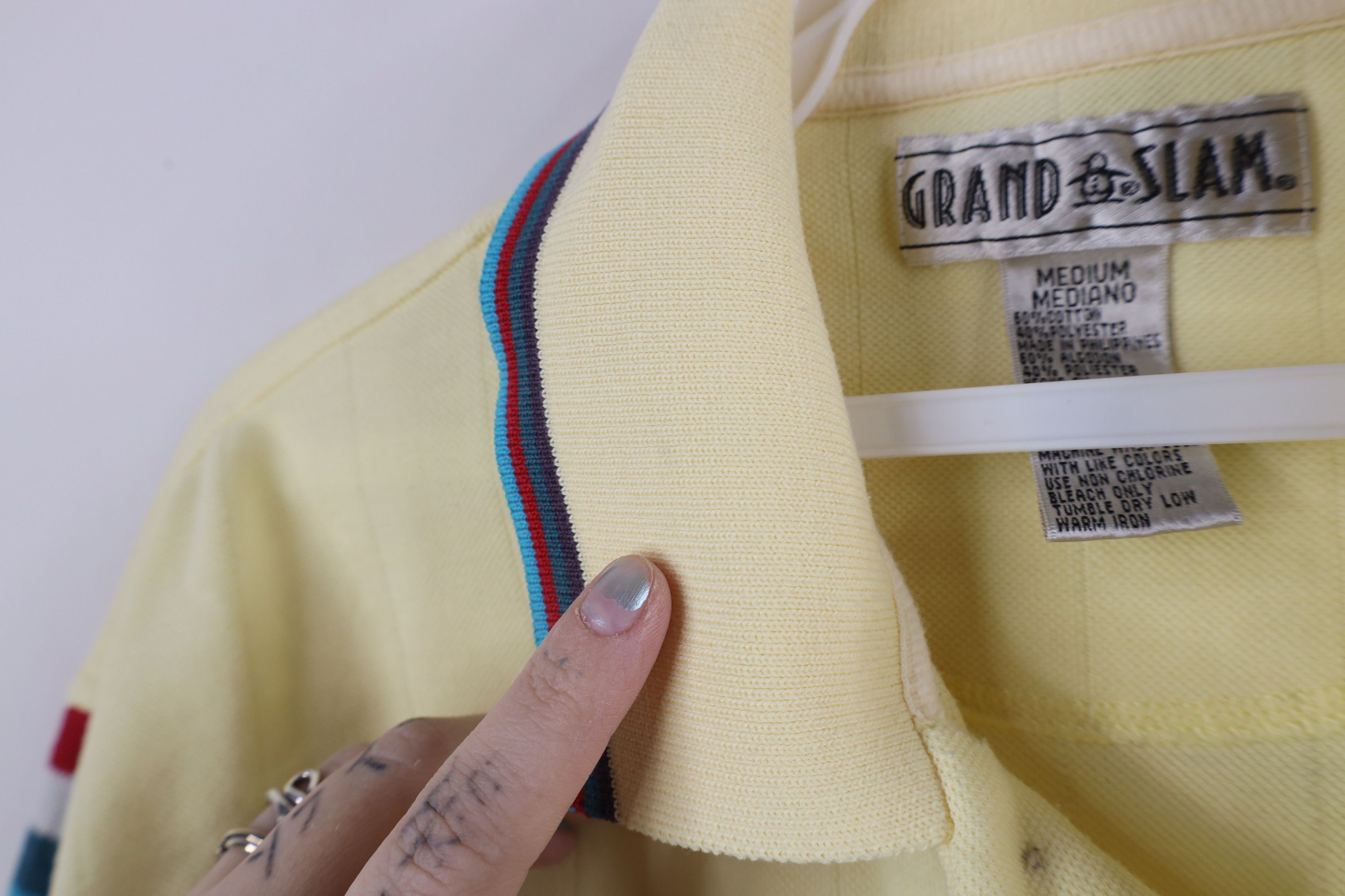 Vintage Vintage 90s Streetwear Striped Knit Collared Polo Shirt Size US M / EU 48-50 / 2 - 10 Thumbnail