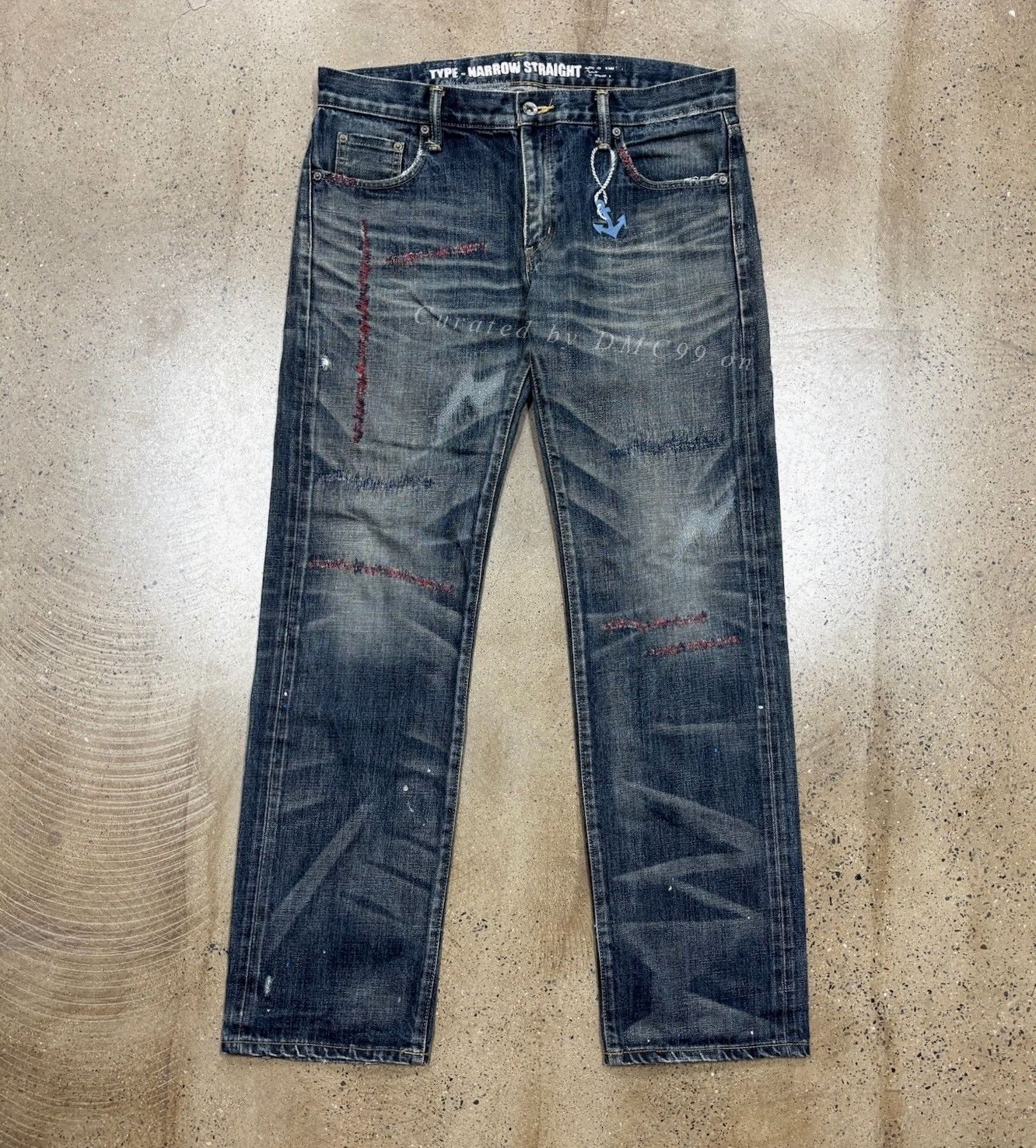 Neighborhood NEIGHBORHOOD 09ex Red Anchor Jeans Size US 30 / EU 46 - 1 Thumbnail