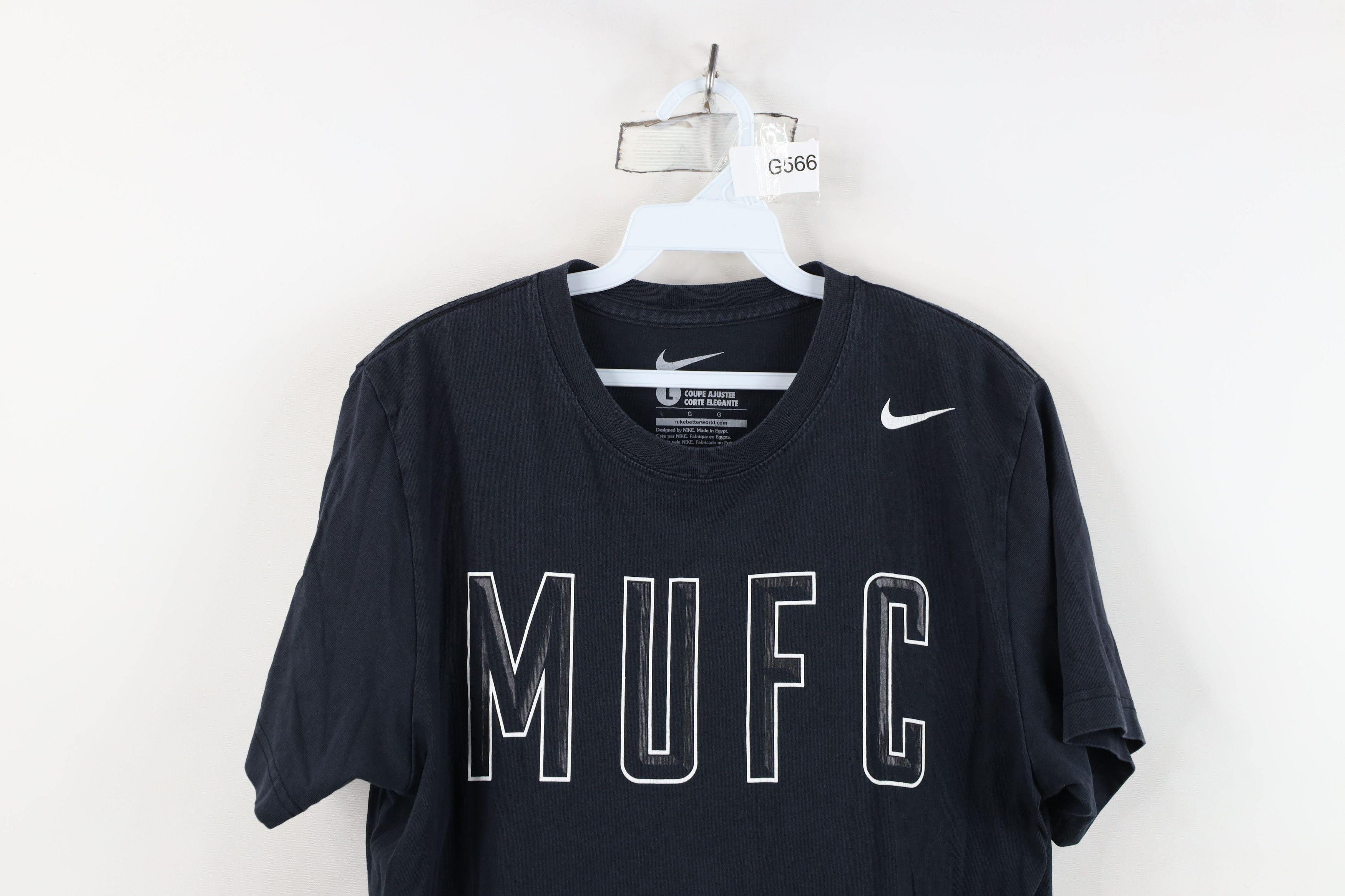 Nike Nike Faded Manchester United FC Soccer Futbol T-Shirt Black Size US L / EU 52-54 / 3 - 2 Thumbnail