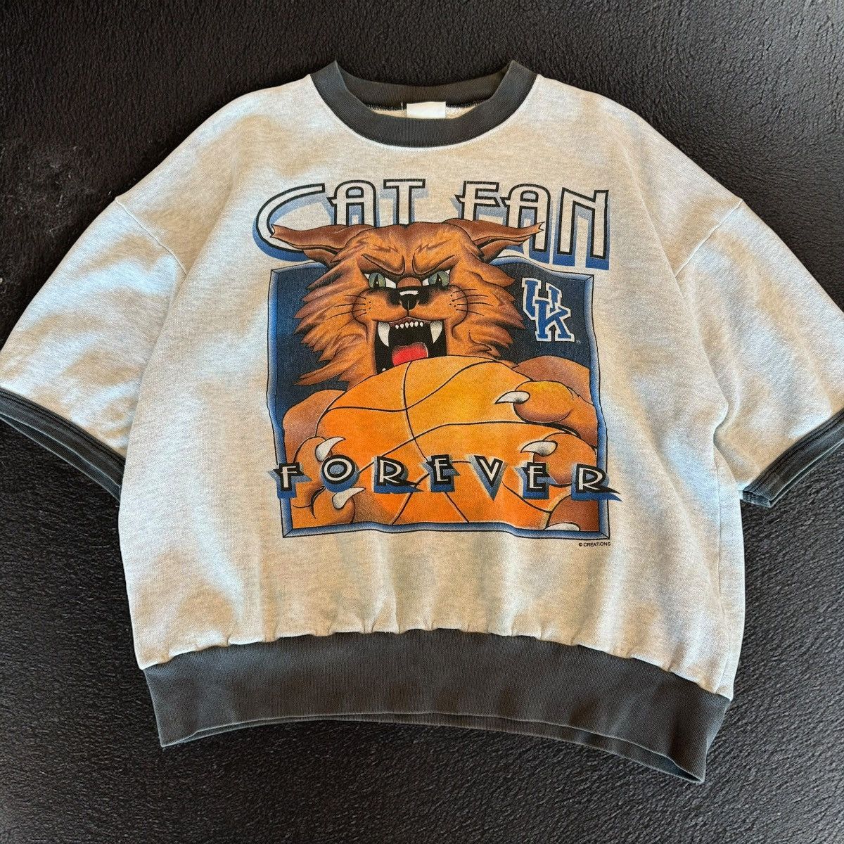 NCAA × Vintage Vintage 90s Kentucky Wildcats Basketball Sweatshirt Size US L / EU 52-54 / 3 - 1 Thumbnail