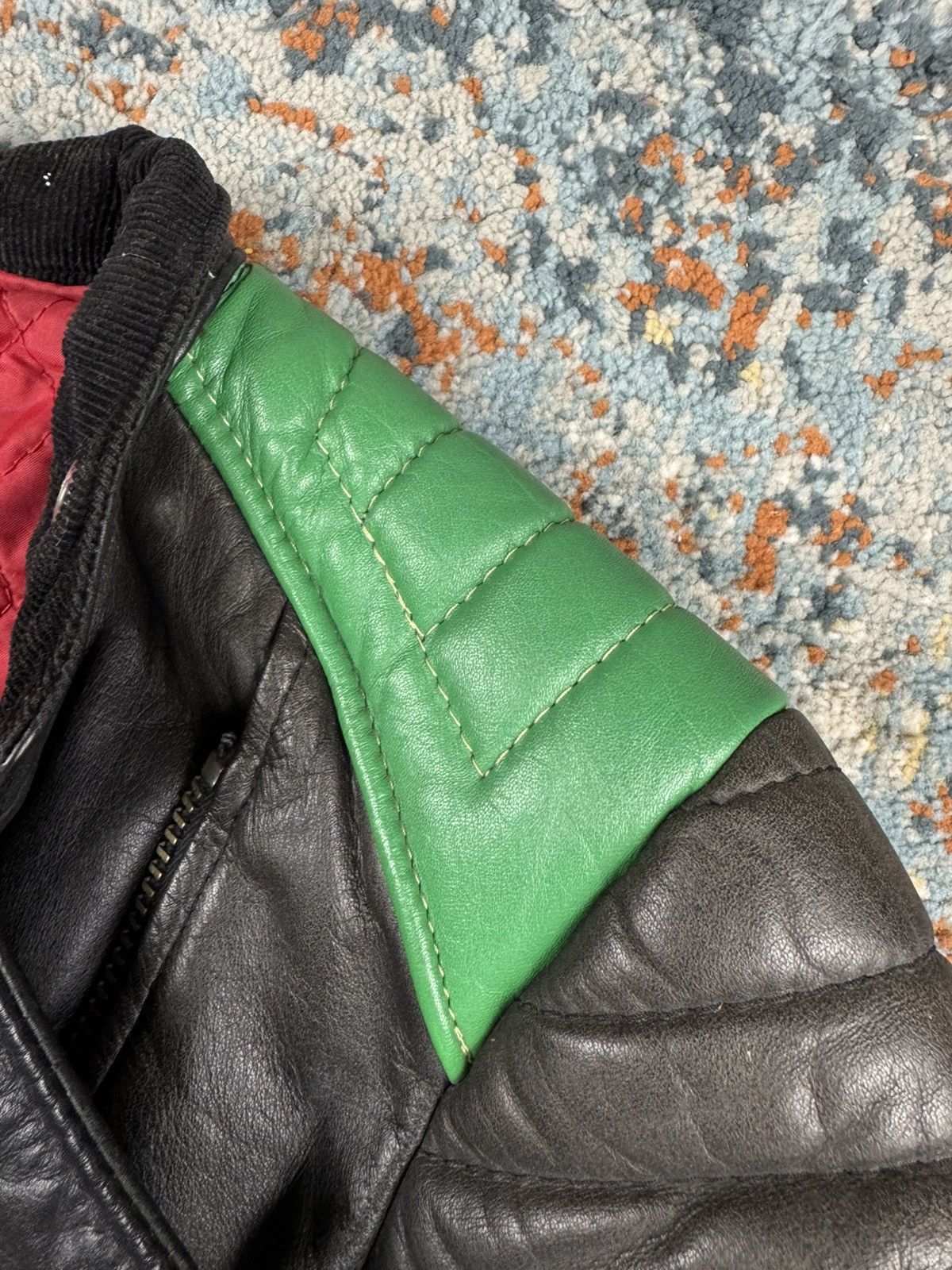 Vintage Vintage 90s Real Leather Racing ramones biker jacket cropped Size S / US 4 / IT 40 - 14 Thumbnail