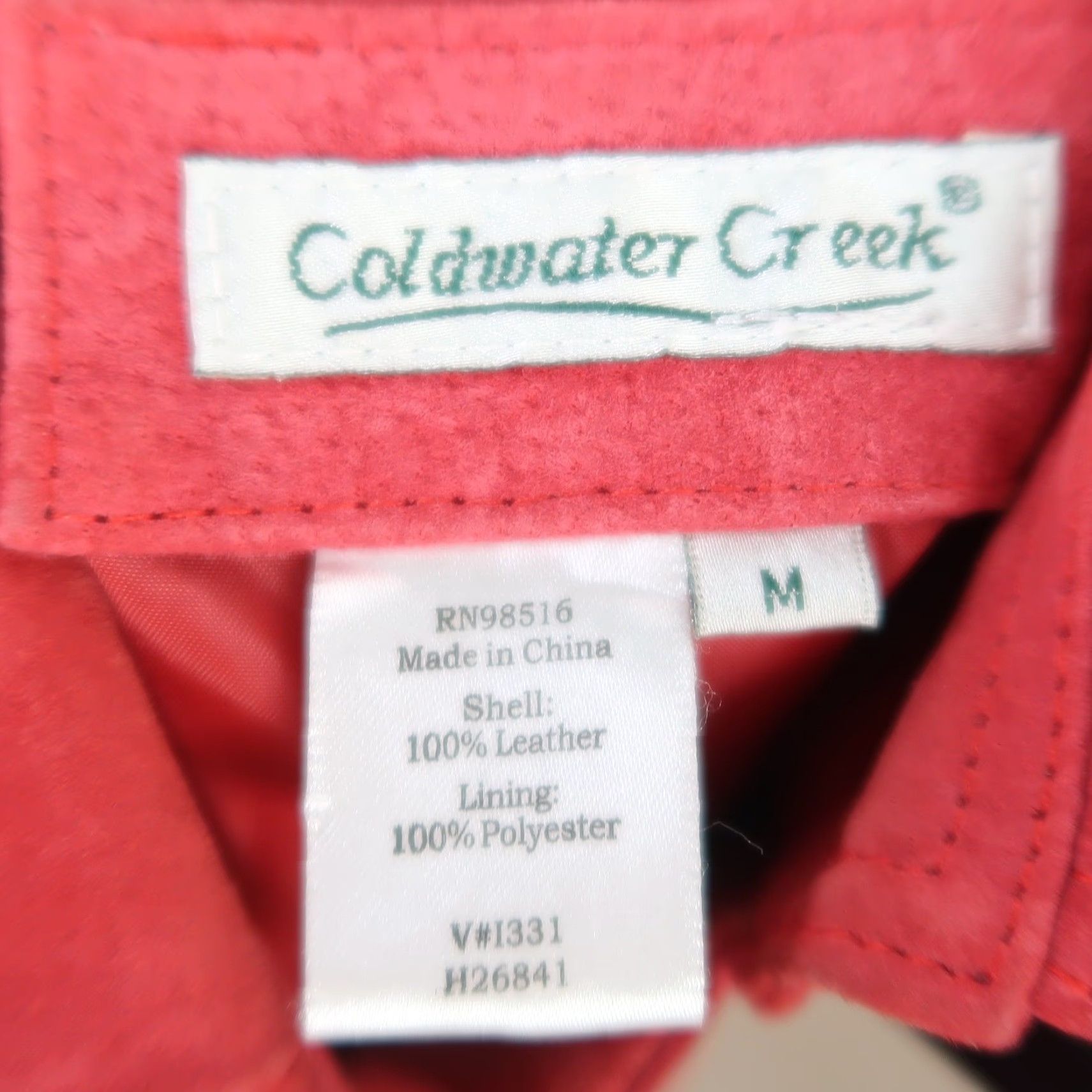 Coldwater Creek VINTAGE? Coldwater Creek red suede leather snap front jacket M Women Regular Size M Red Snap Front Jacket Leather Suede Fall Spring Casual Womens Size M / US 6-8 / IT 42-44 - 5 Thumbnail
