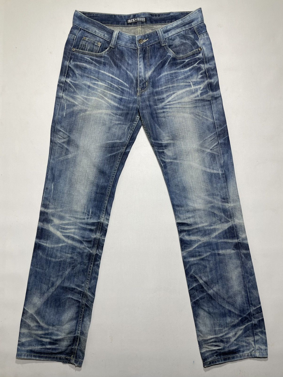 JACKROSE JACK ROSE distressed bootcut jeans | Grailed