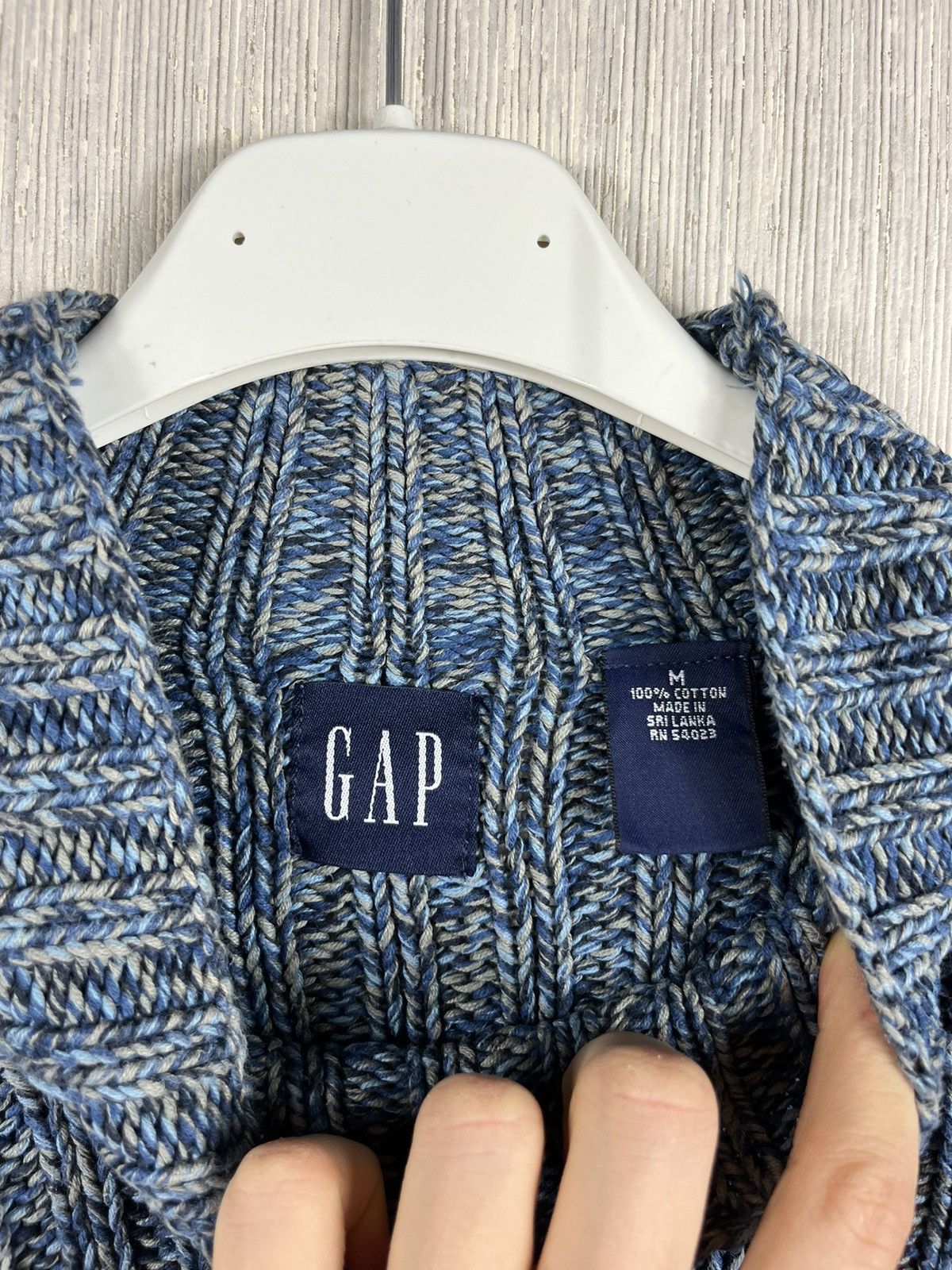 Gap × Vintage Vintage Gap y2k heavy knit cotton sweater zora knitted rare Size US M / EU 48-50 / 2 - 13 Thumbnail