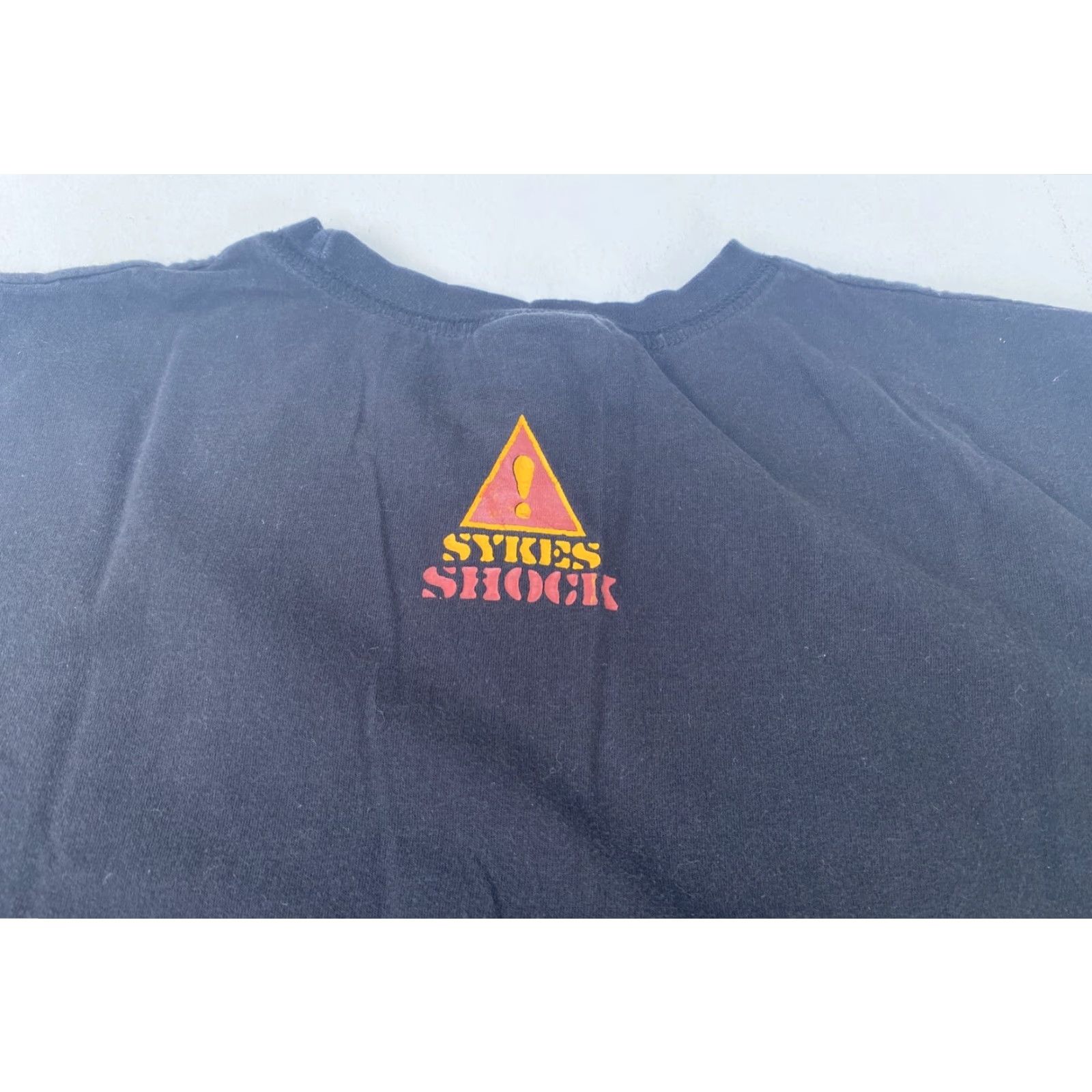 Levi's VINTAGE Levi's Sykes Men's Graphic T-Shirt Double-Sided XL Black 90s 1990s Mens Size US XL / EU 56 / 4 - 4 Thumbnail