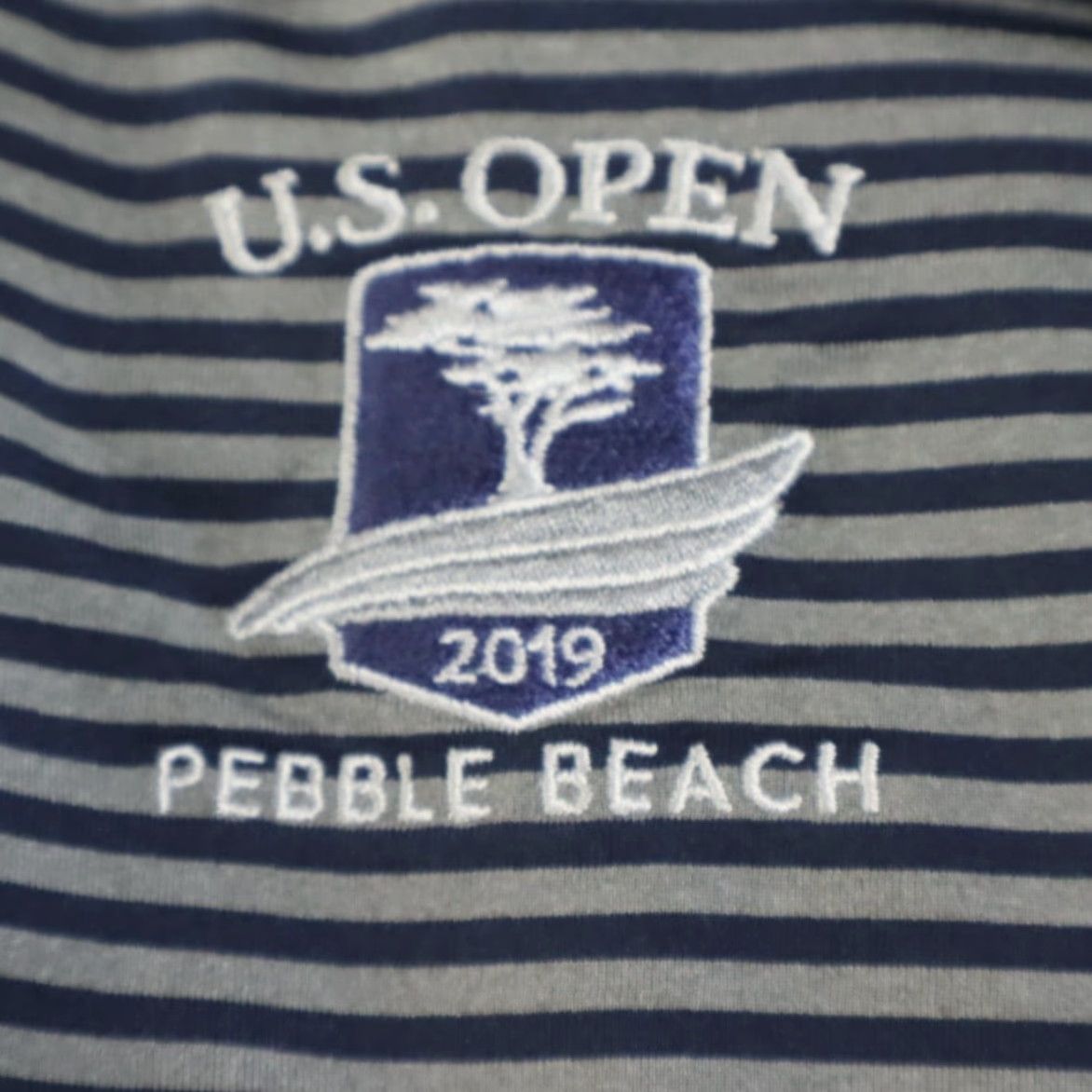 RLX Ralph Lauren RLX Ralph Lauren US Open Pebble Beach Striped Polo Shirt Navy Men's L Size US L / EU 52-54 / 3 - 6 Thumbnail