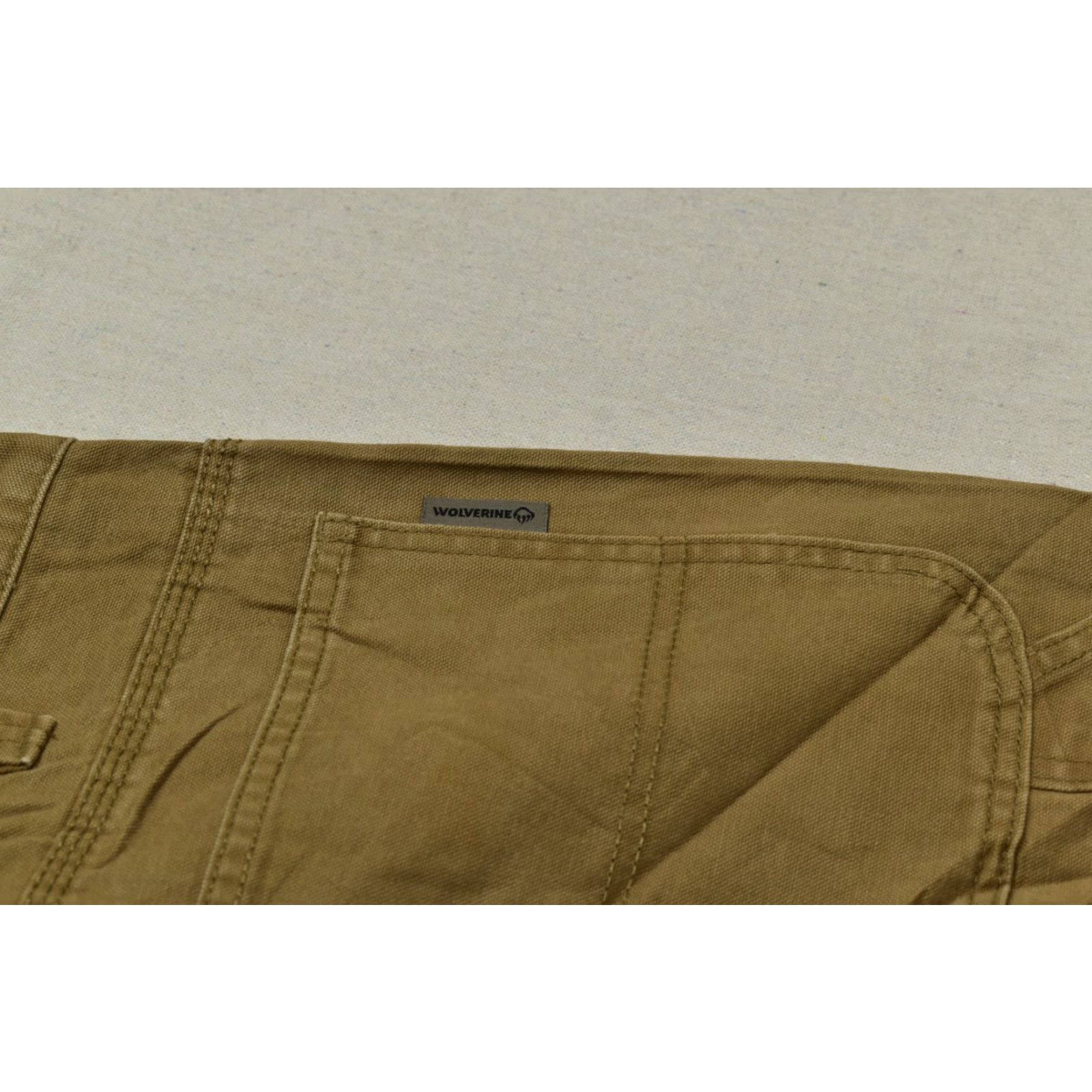 Vintage Wolverine Men's 38x30 Brown Cotton Canvas Utility Carpenter Work Pants Size US 38 / EU 54 - 8 Thumbnail