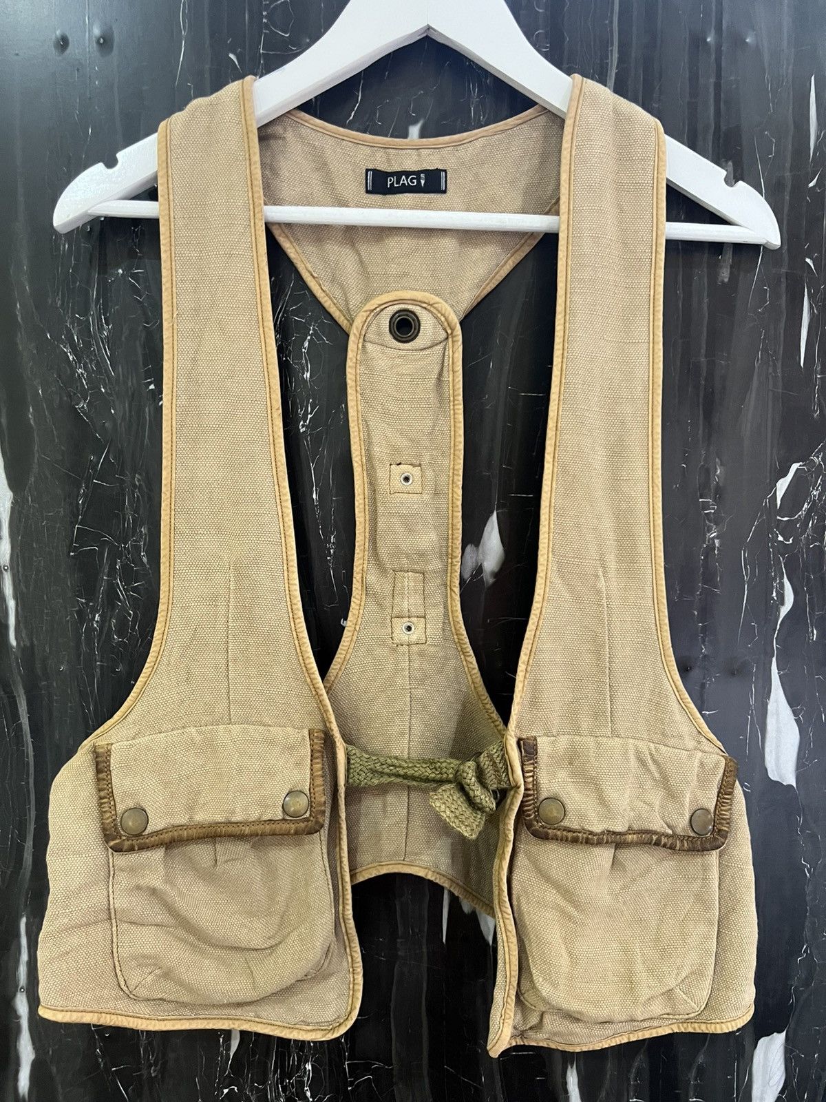 Japanese Brand PLAG Vest – Functional Japanese Streetwear Size US XL / EU 56 / 4 - 1 Thumbnail