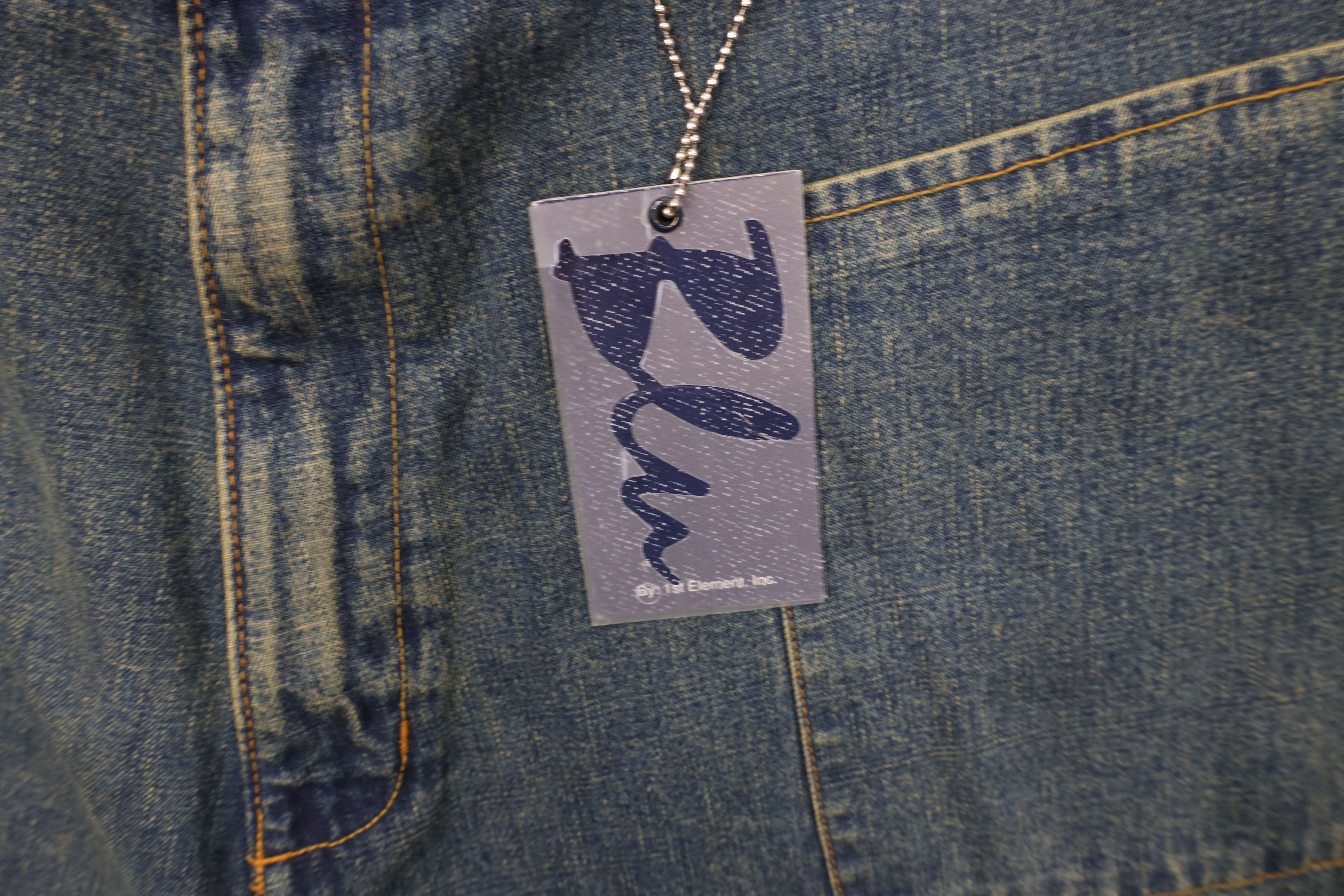 Vintage Deadstock Vintage 90s Y2K Streetwear Denim Jean Shorts Blue Size US 36 / EU 52 - 6 Thumbnail