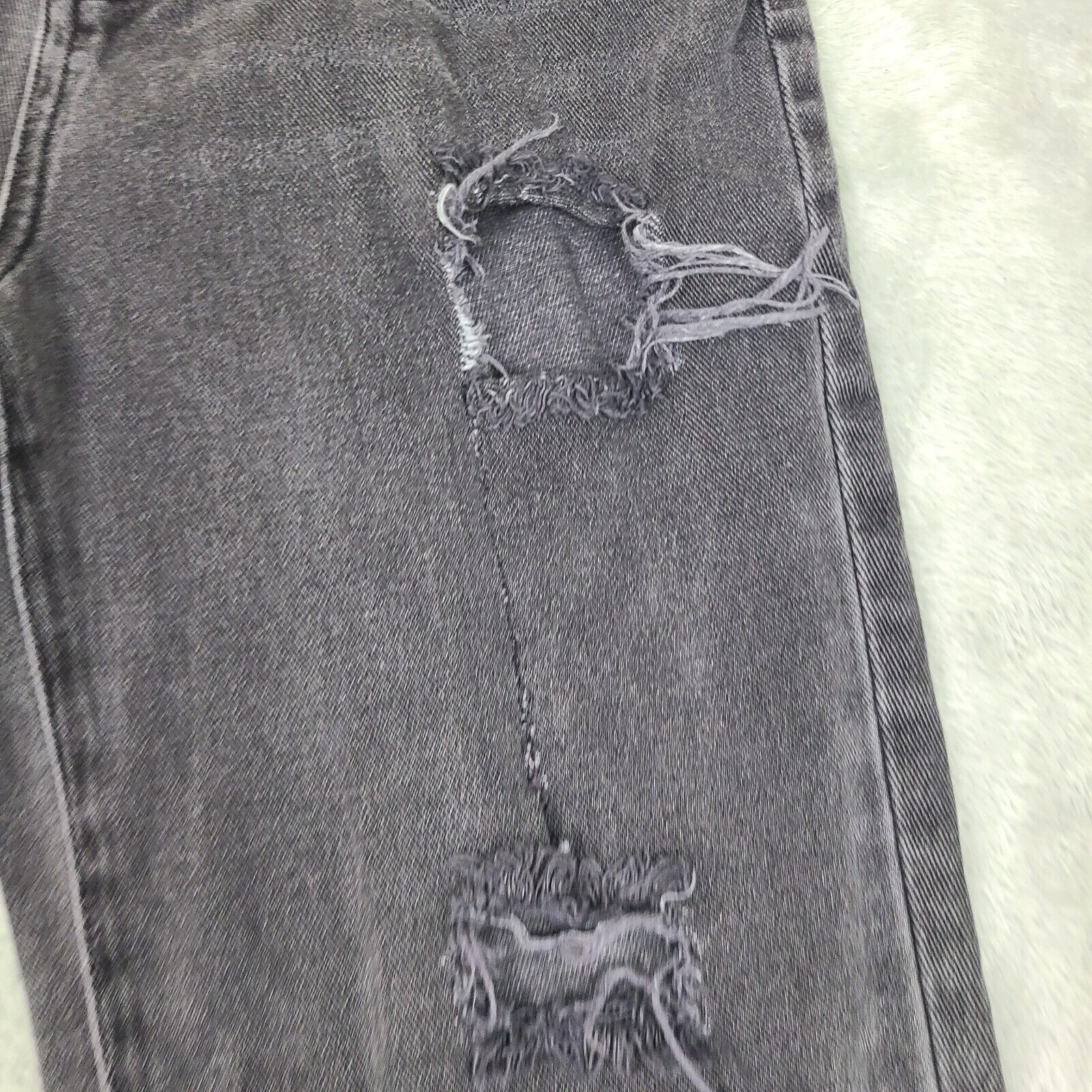 Pacsun Pac Sun Jeans Women Size 26x26 Black Straight Distressed Hig Size 26" / US 2 / IT 38 - 2 Thumbnail