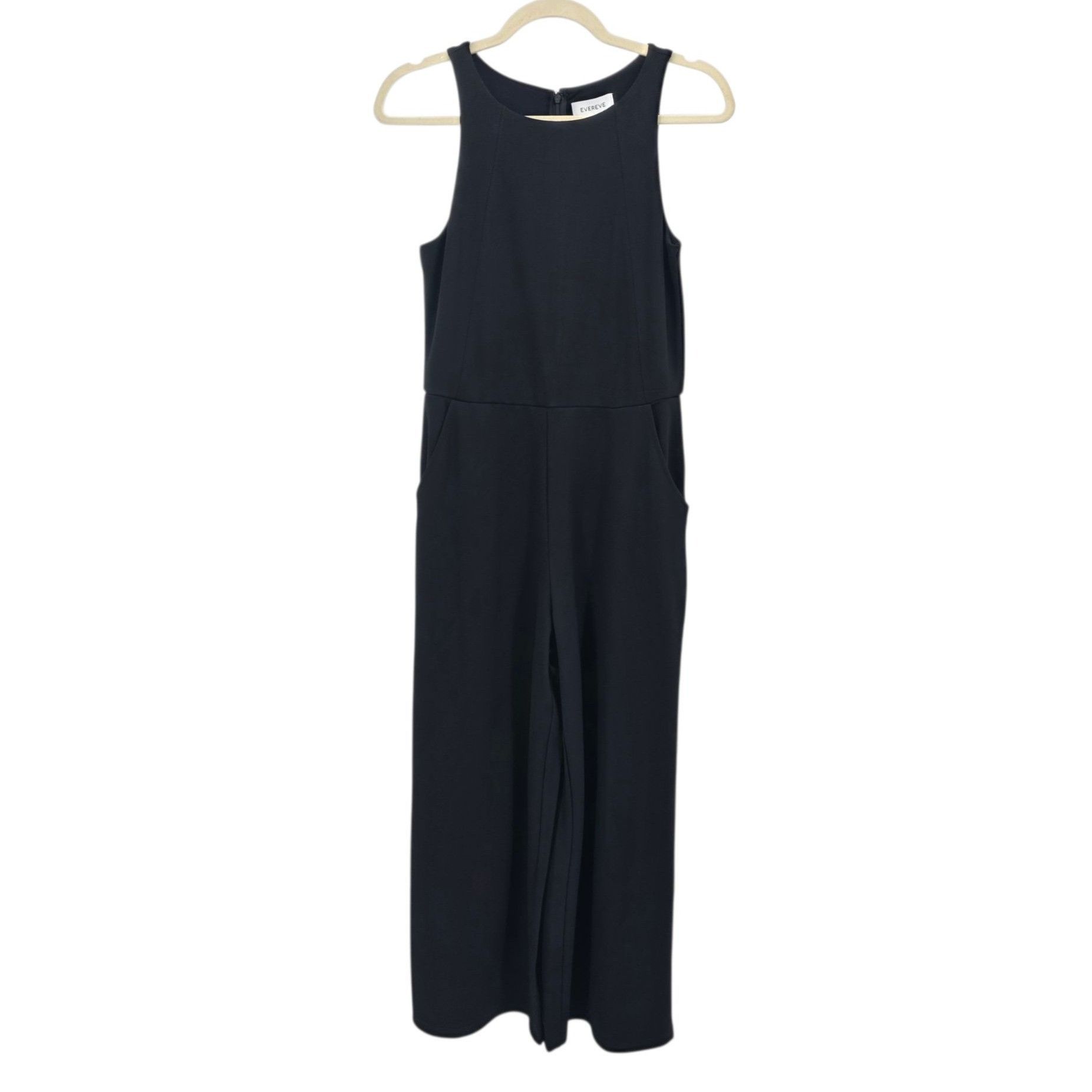 Other NEW Evereve Womens Small Jumpsuit Farrah Ponte Wide Leg Crop Size 28" / US 6 / IT 42 - 10 Thumbnail