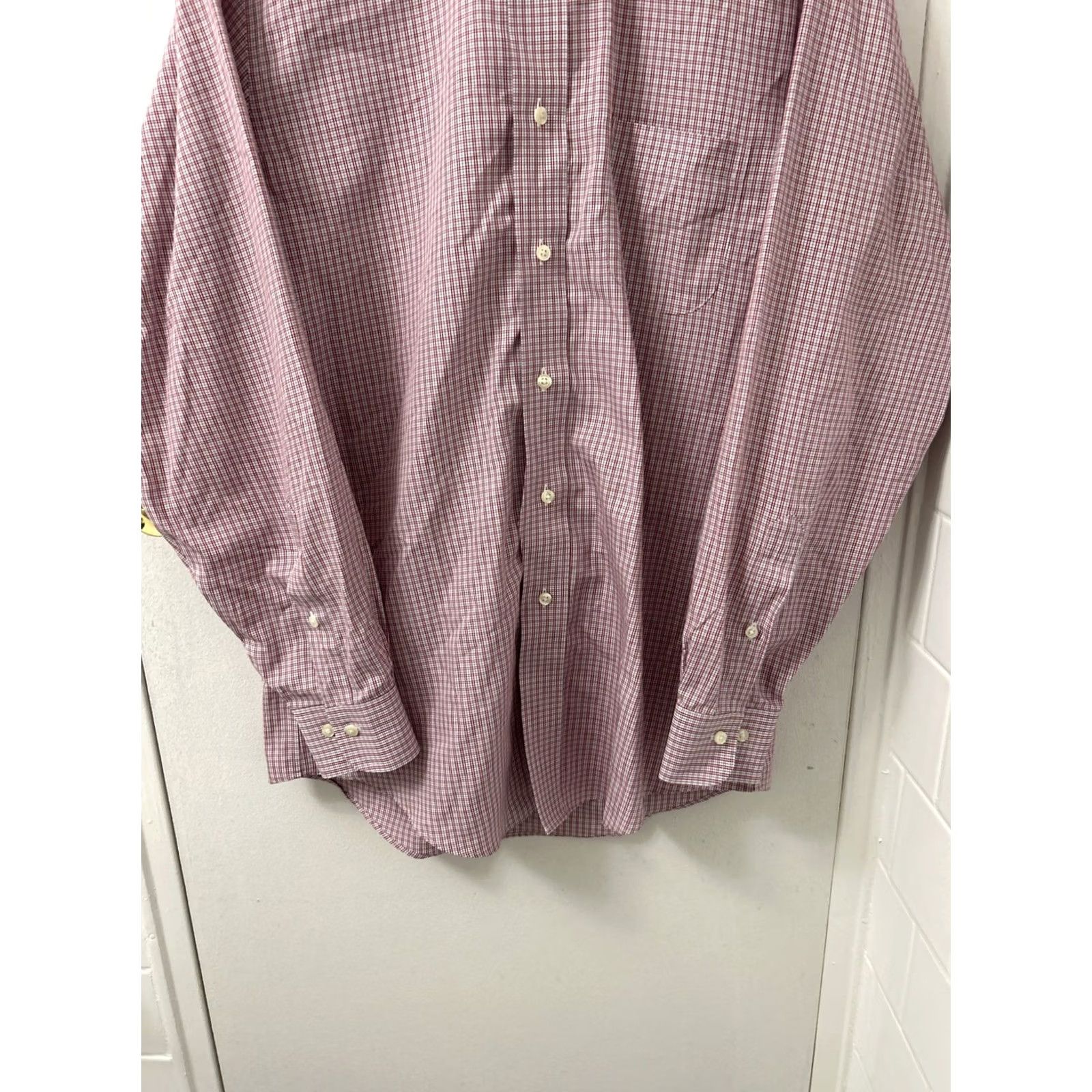 Brooks Brothers VINTAGE Brooks Brothers Original Polo Shirt Mens 15 2/3 Red Plaid Regent L/S Button-Up Shirt Reg/Regular Knit Cotton Bre atable Pockets Casual Size US M / EU 48-50 / 2 - 3 Thumbnail