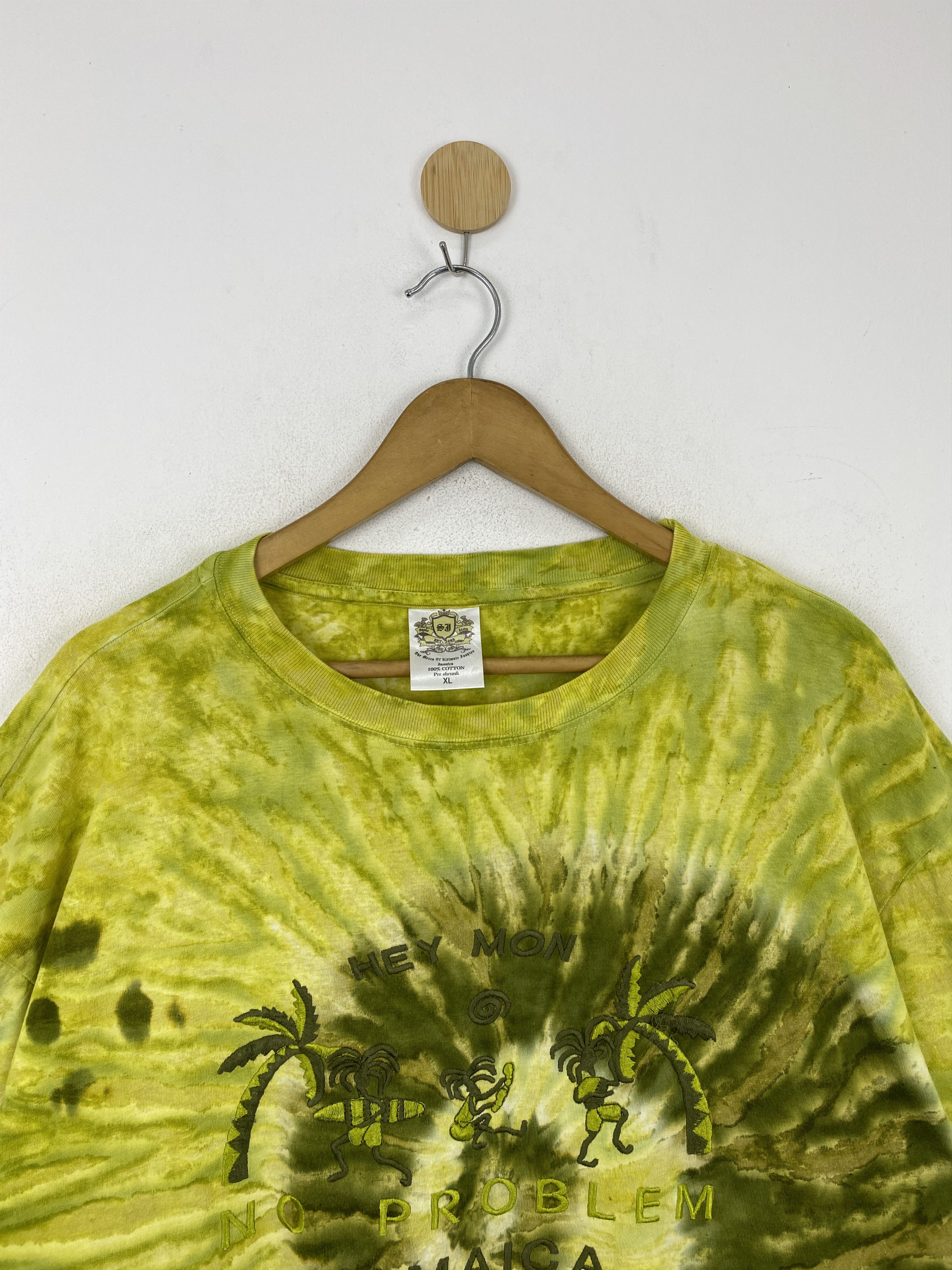 Vintage Vintage No Problem Jamaica Tie Dye Printed Tee TA0659 Size US XL / EU 56 / 4 - 2 Thumbnail
