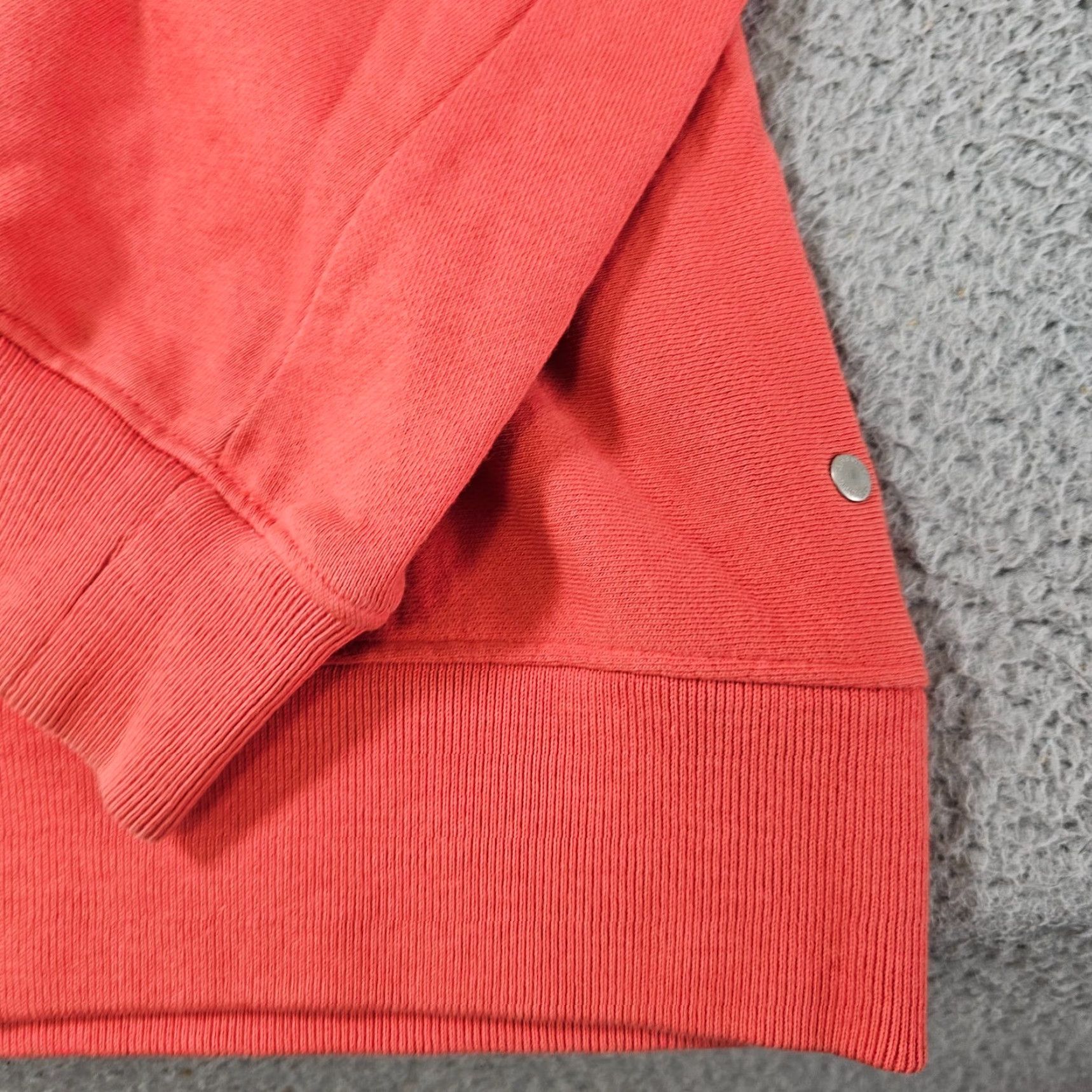 Allsaints AllSaints Hoodie Mens Small Hooded Pockets Orange Cotton Fleece Logo Pullover Modern Vintage: N/A Size US S / EU 44-46 / 1 - 4 Thumbnail