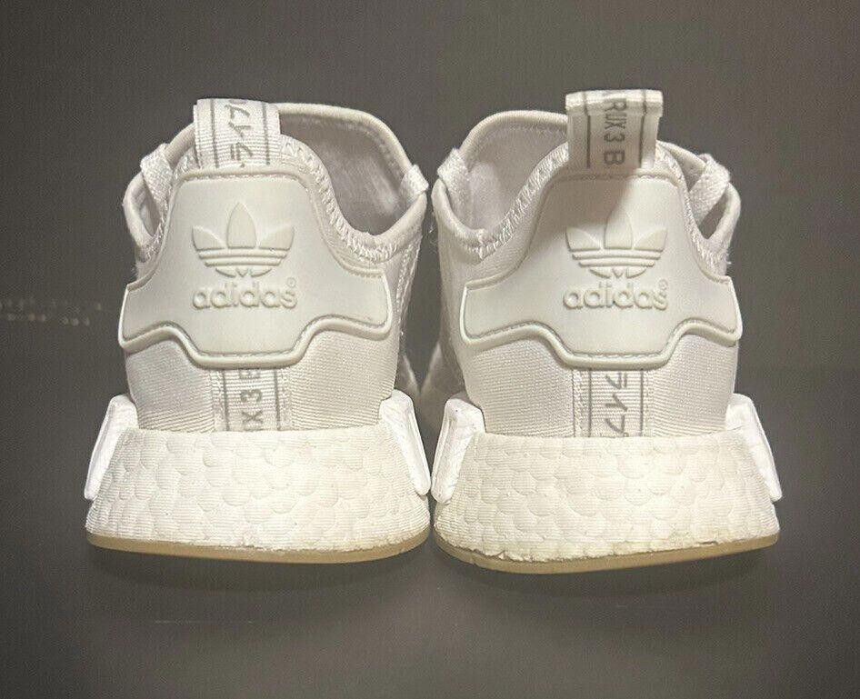 Adidas Originals Men's NMD_R1 D96635 White White Gum - Sz 9
